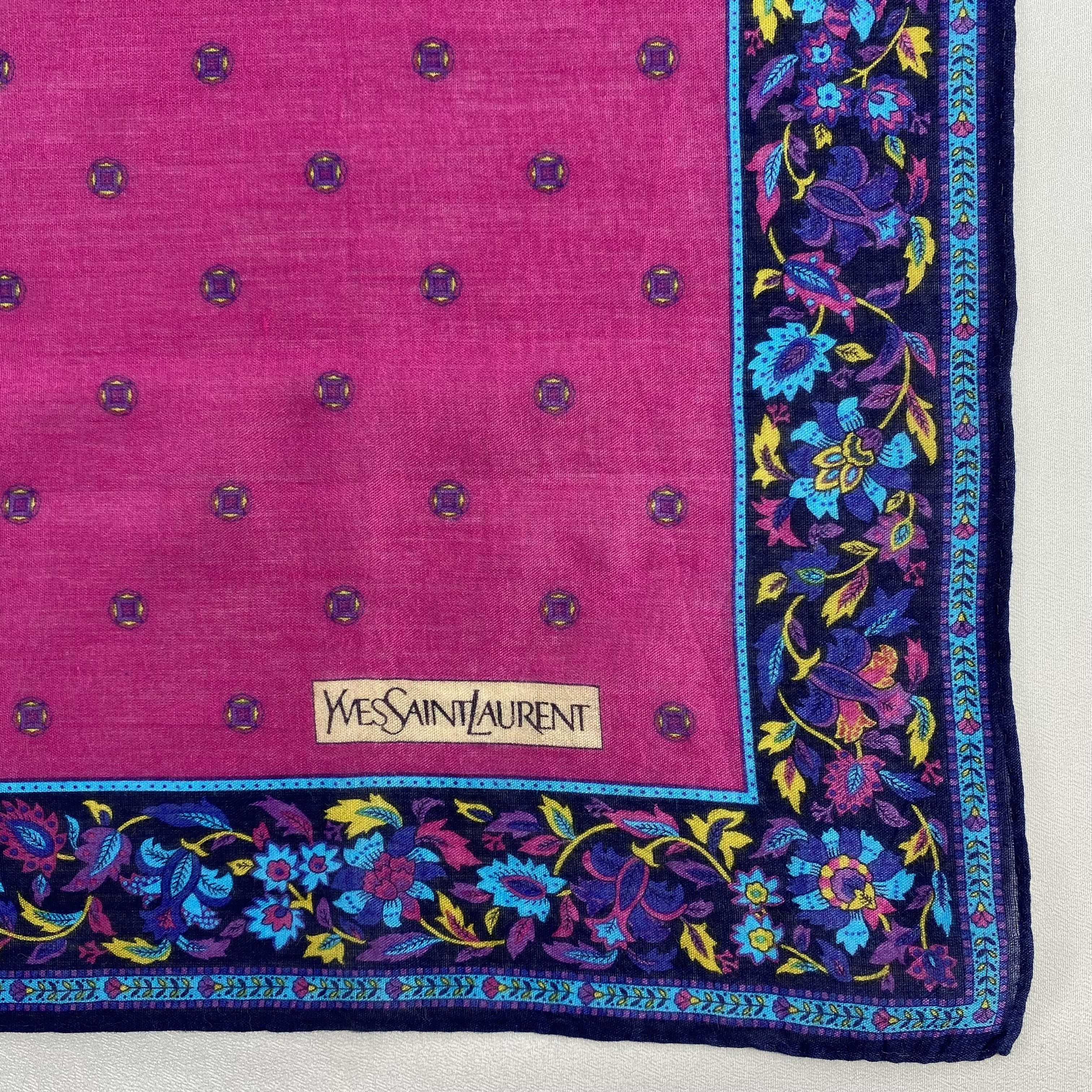 Vintage Yves Saint Laurent Handkerchief / Neckerchief-P1439 Size ONE SIZE - 3 Thumbnail