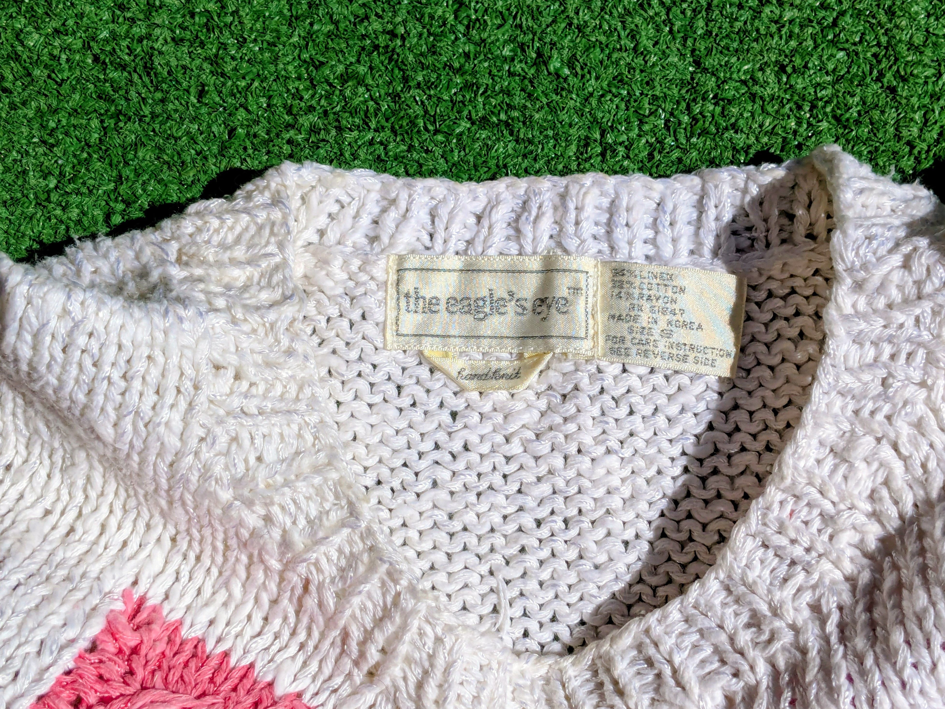 Other 1980s The Eagle's Eye Petite Knit Geometric Shapes Sweater Size S / US 4 / IT 40 - 7 Thumbnail