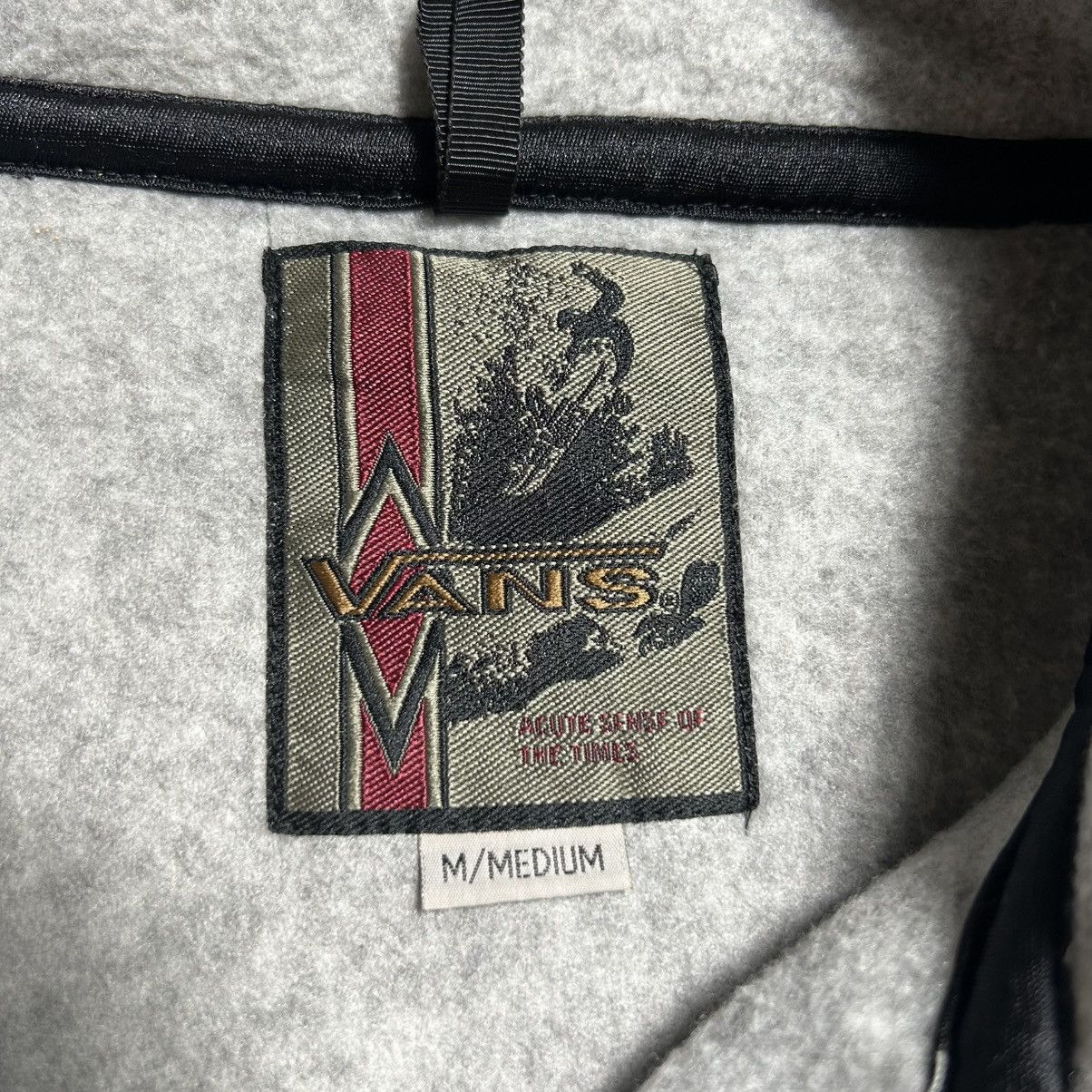 Vans × Vintage Vintage 90s Vans Embroidery Logo Half Zip Sweatshirt Size US M / EU 48-50 / 2 - 6 Thumbnail