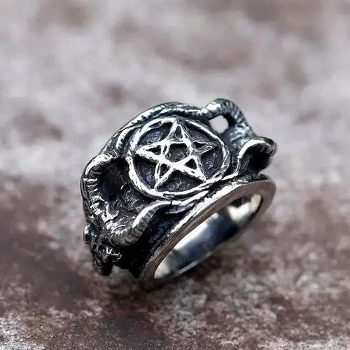 Jewelry Satan Ring ( Size 7 to 12 ) Size ONE SIZE - 1 Thumbnail