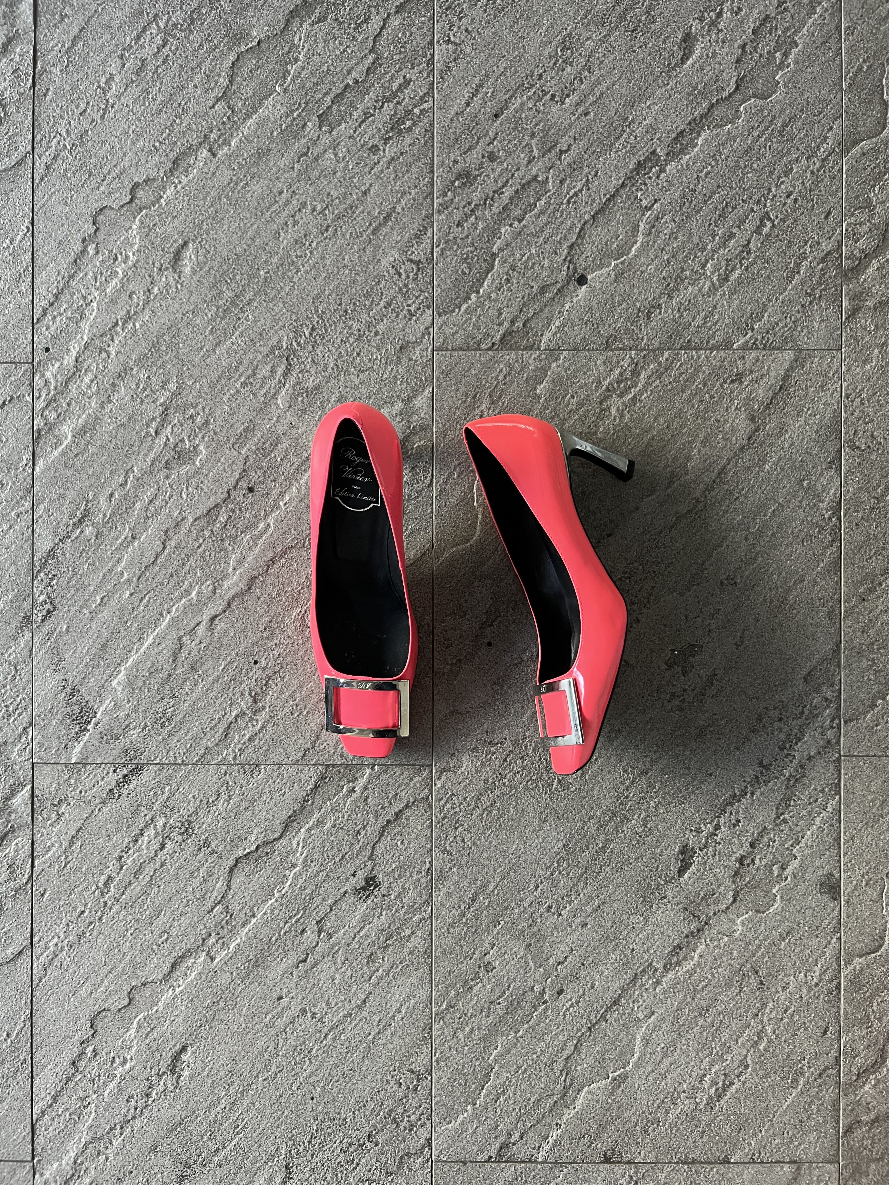 Roger Vivier Roger Vivier Belle Vivier Pink Patent Heels 37.5 Size US 7.5 / IT 37.5 - 1 Thumbnail