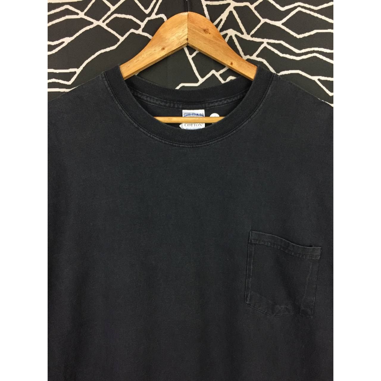 Gildan × Vintage Vtg Y2K Gildan Heavyweight Ultra Cotton Plain Pocket Tee Size US XL / EU 56 / 4 - 3 Thumbnail