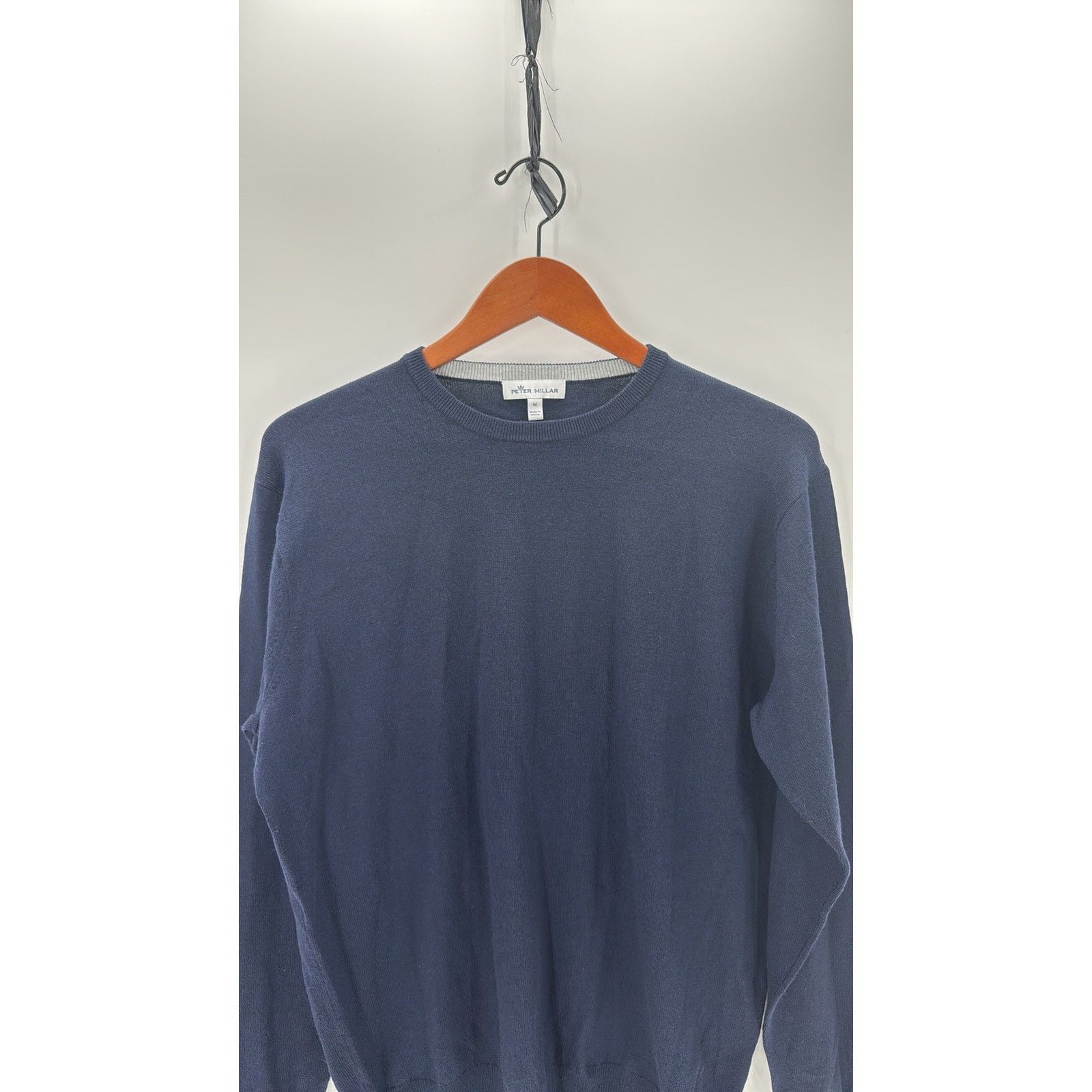 Peter Millar Peter Millar Mens Crown Wool Silk Crewneck navy blue sweater Size US M / EU 48-50 / 2 - 4 Thumbnail