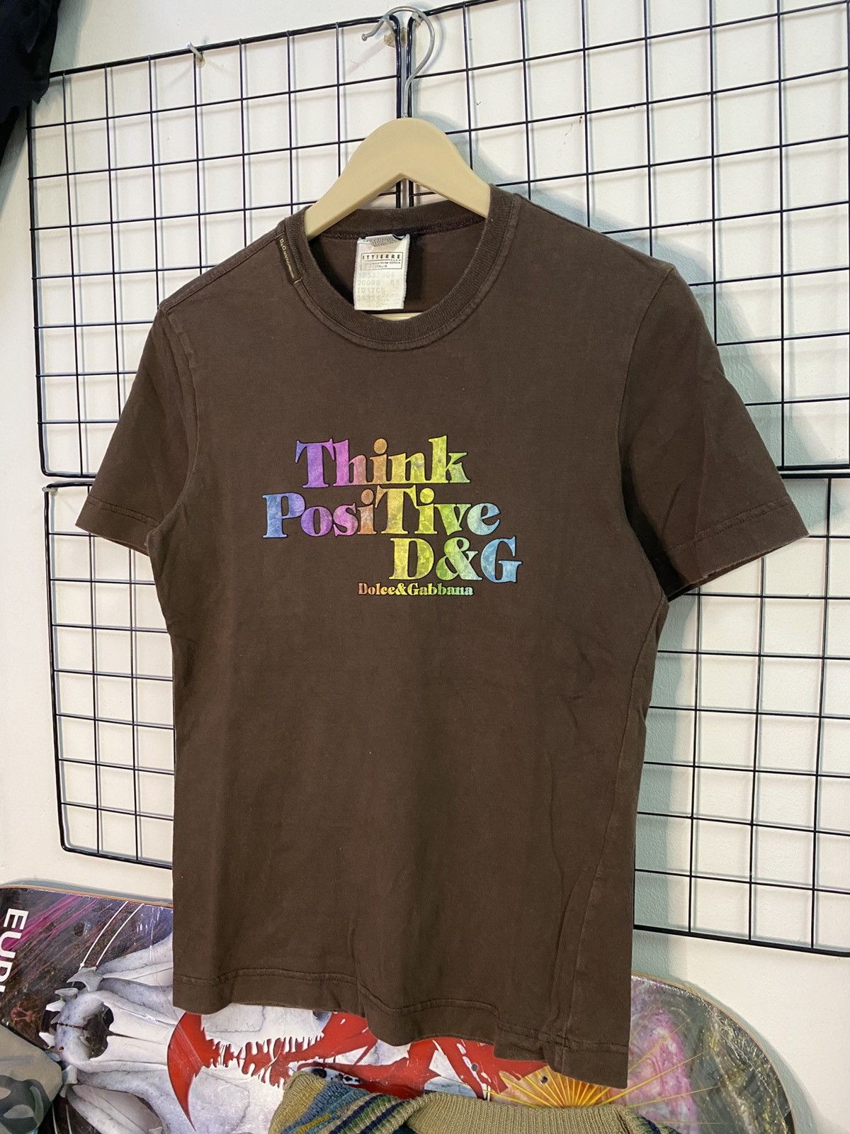 Dolce & Gabbana Dolce & Gabbana Think Positive Shirt Size US XS / EU 42 / 0 - 1 Thumbnail