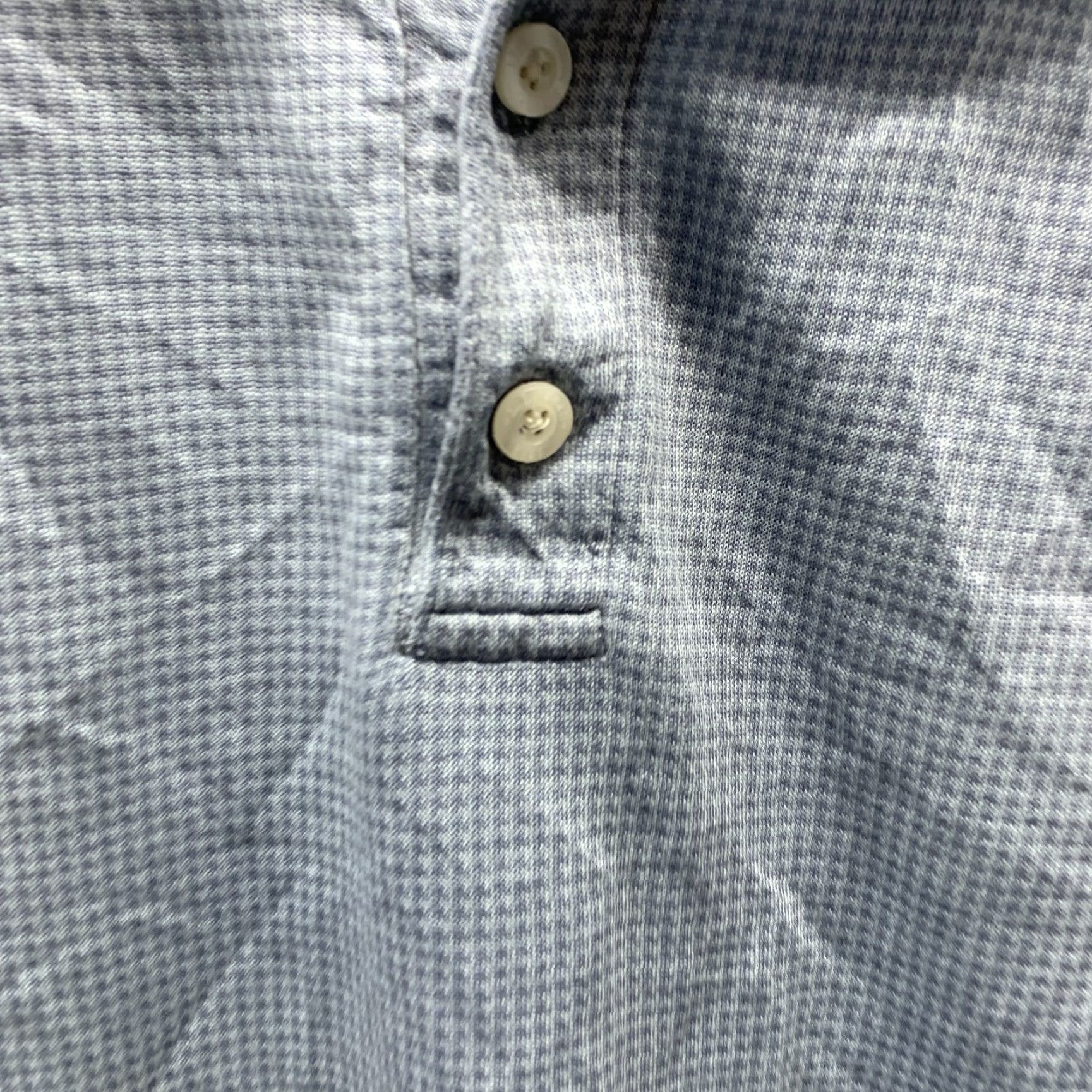 Vintage VINTAGE LL Bean Polo Shirt Mens Polo Shirt Adult Medium Blue Houndstooth 90s Lyocell Tencel Lightweight Breathable Golf Size US M / EU 48-50 / 2 - 3 Thumbnail