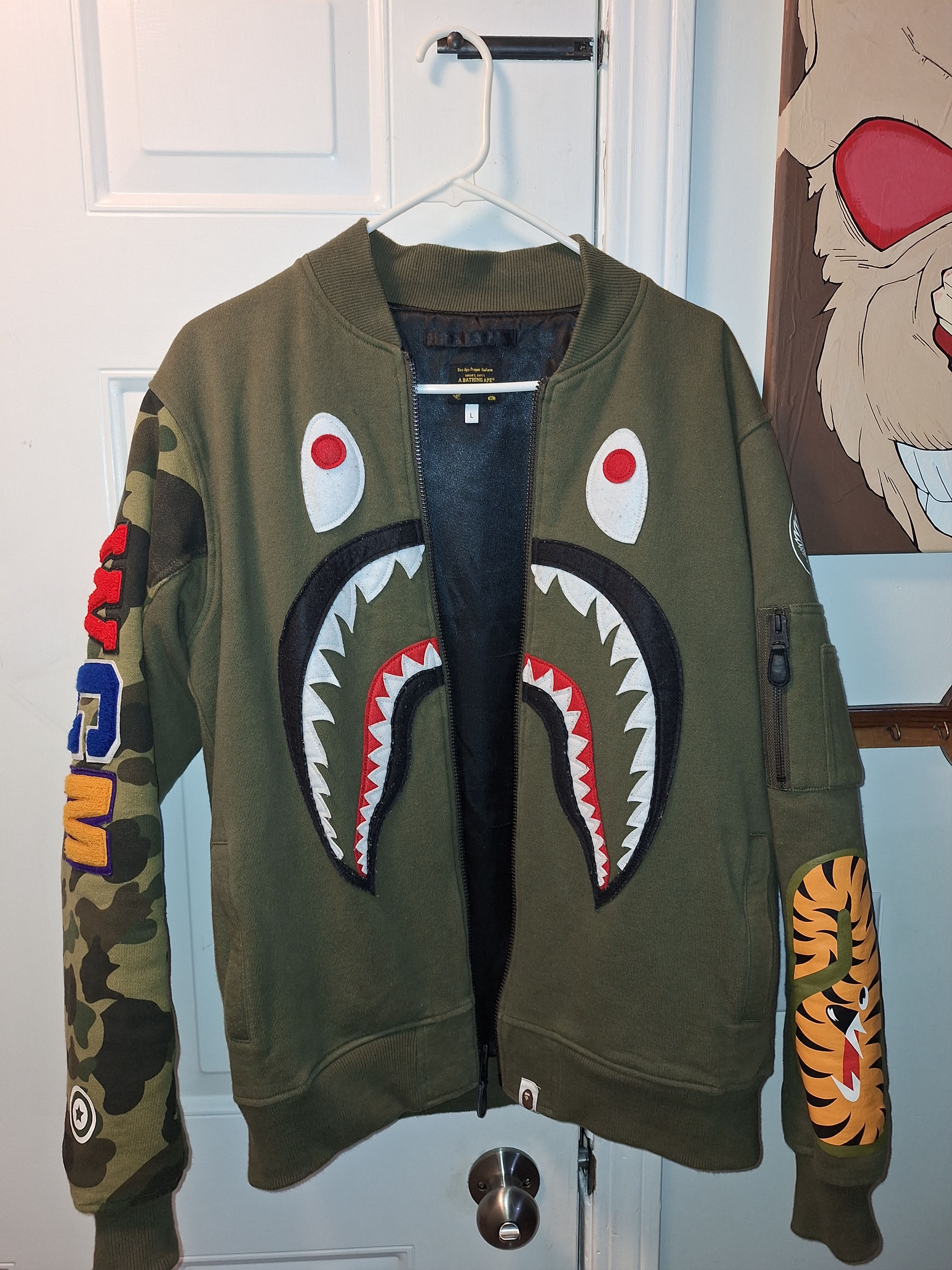 Bape bomber jacket camo sales