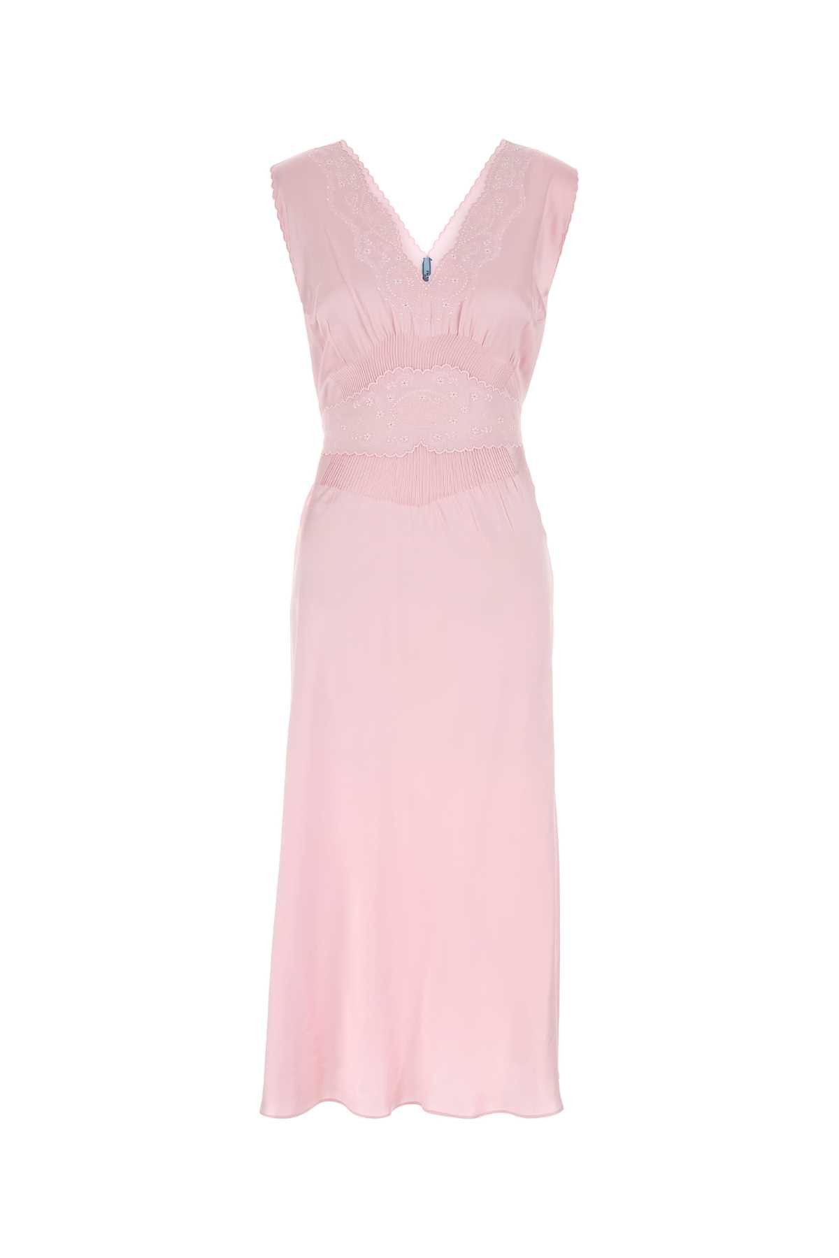 Prada Pink Satin Dress Size S / US 4 / IT 40 - 1 Thumbnail