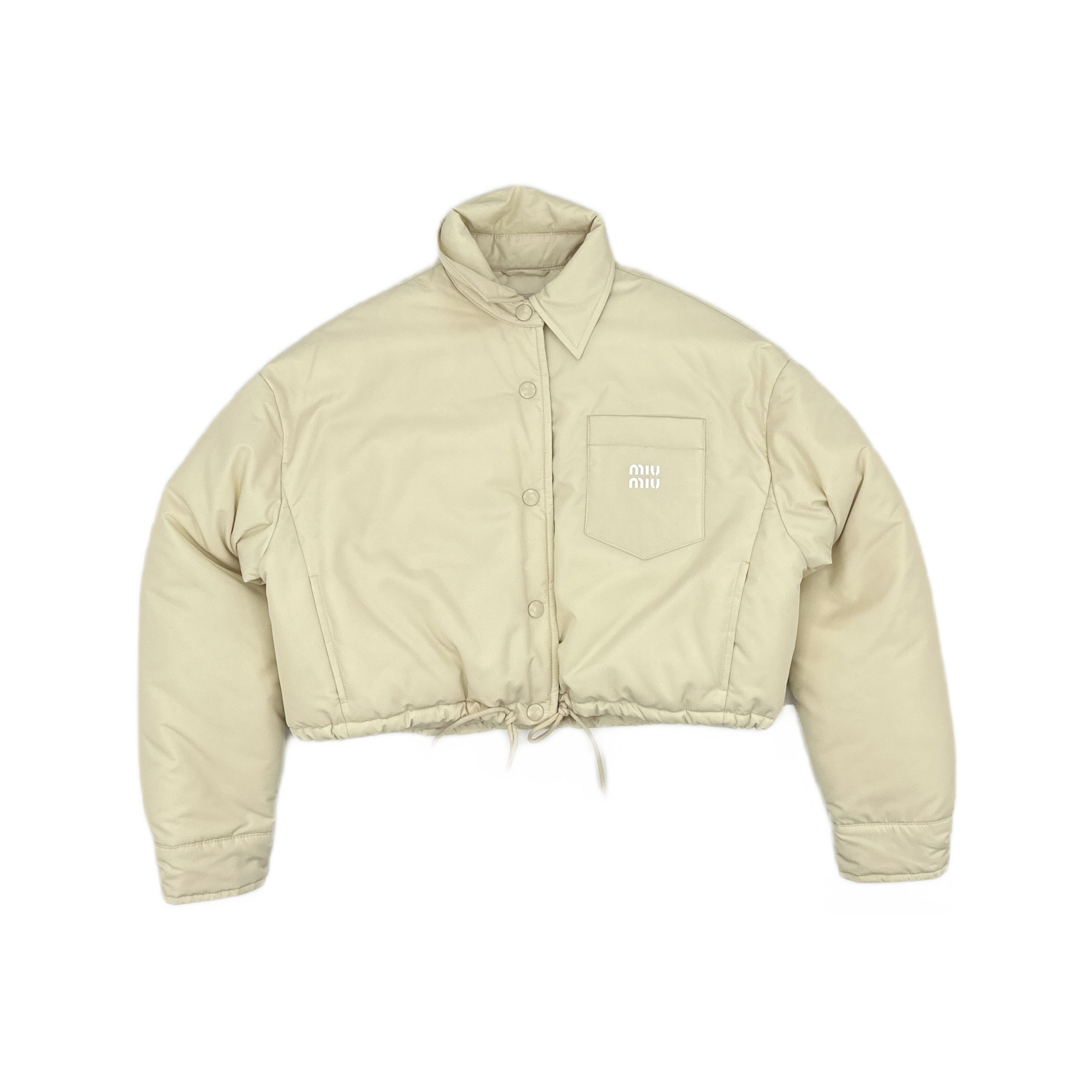 Miu Miu Miu Miu Logo Nylon Jacket Size 38 Size XS / US 0-2 / IT 36-38 - 1 Thumbnail