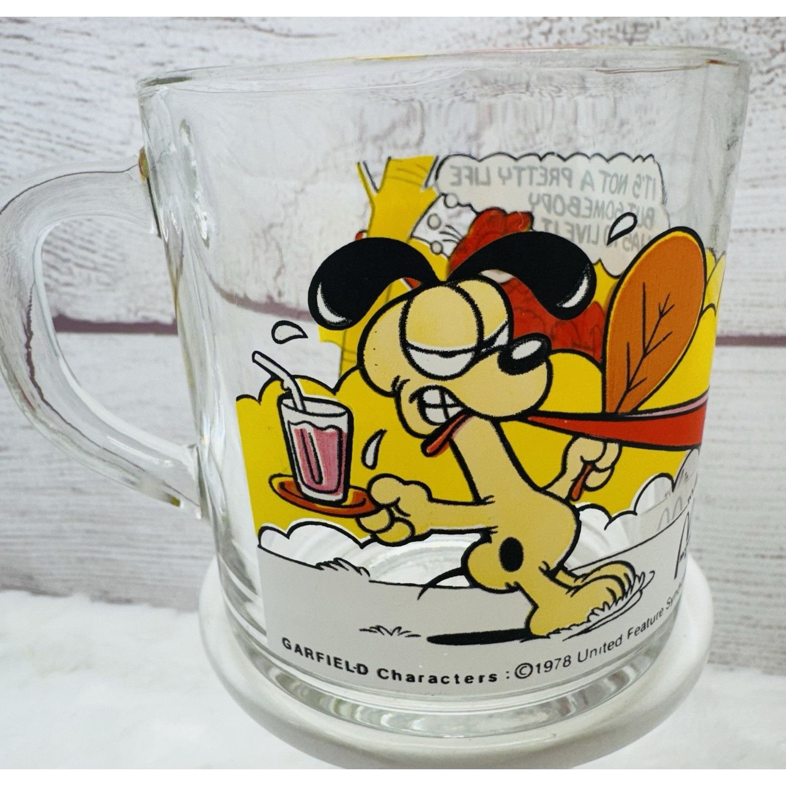 Other McDonald’s Garfield & Odie Clear Glass Coffee Mugs Cups VINT Size ONE SIZE - 8 Thumbnail