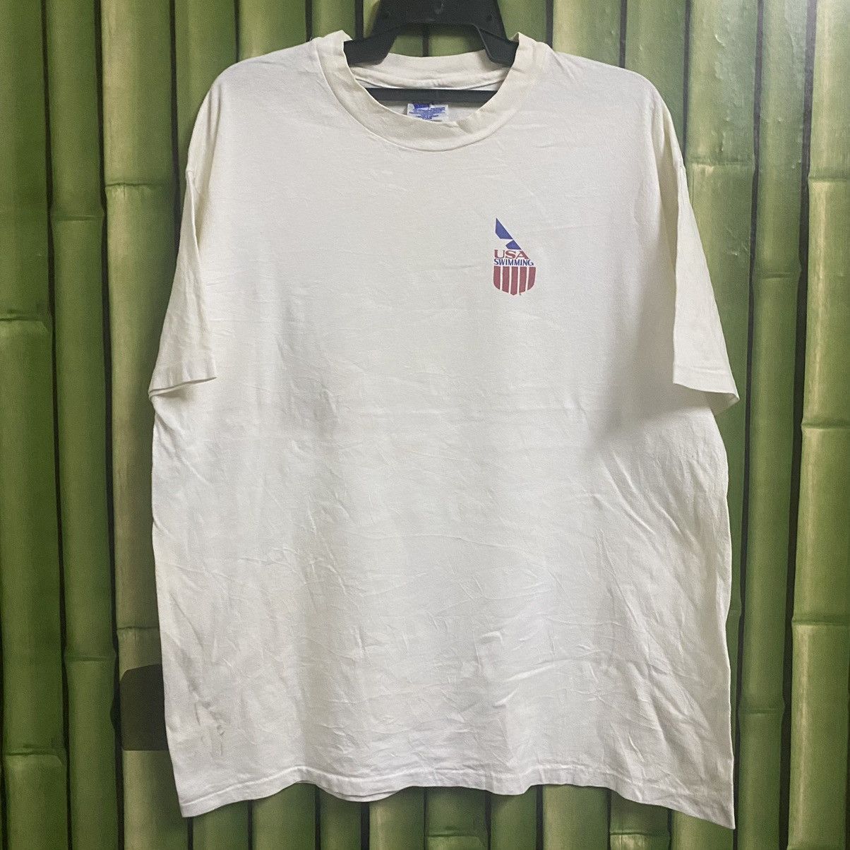 USA Olympics × Vintage USA swiming x 90'Tshirt x Vintage Size US XL / EU 56 / 4 - 1 Thumbnail