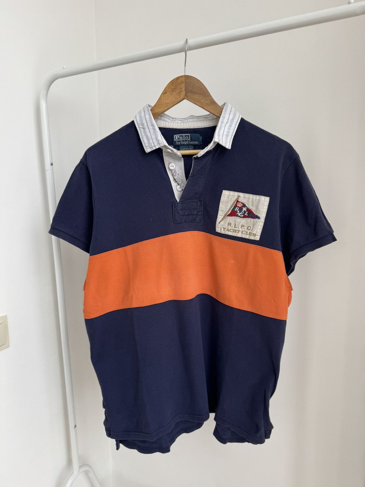 Polo Ralph Lauren × Vintage Vintage Polo Ralph Lauren Yacht Club polo tee Size US XL / EU 56 / 4 - 2 Thumbnail