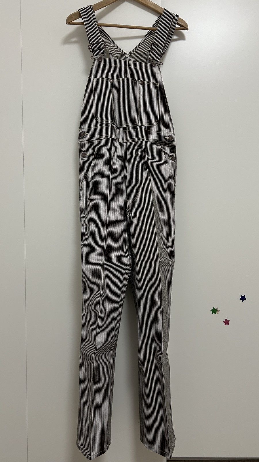 Celine CELINE BY HEDI SLIMANE 20SS HICKORY STRIPE OVERALLS Size US 28 / EU 44 - 6 Thumbnail