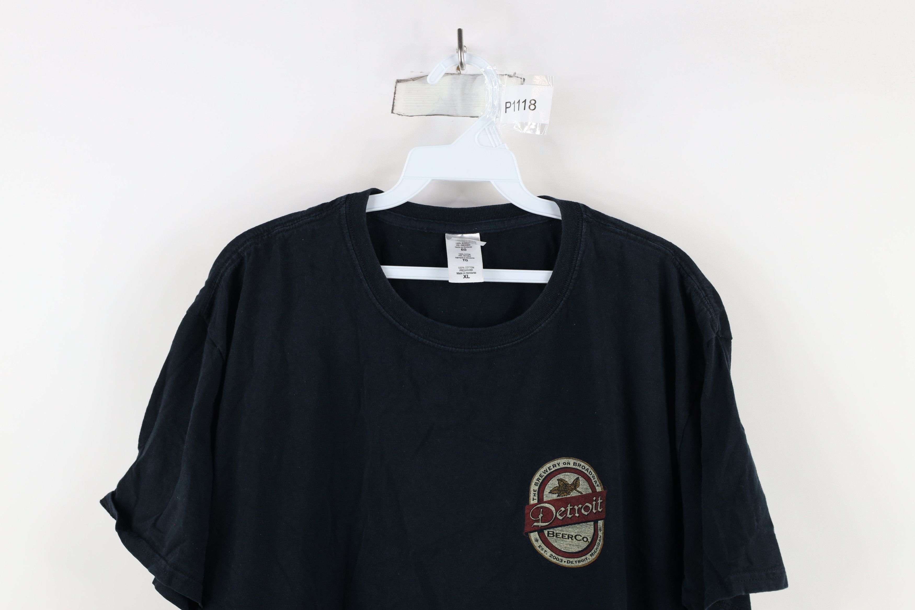Vintage Vintage Y2K Streetwear Detroit Beer Co Short Sleeve T-Shirt Size US XL / EU 56 / 4 - 2 Thumbnail