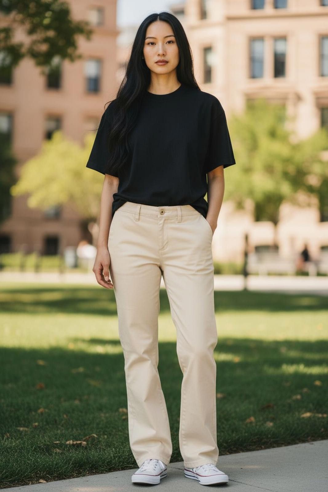 Lauren Ralph Lauren Lauren Ralph Lauren "adelle" Women's Casual Beige Pants Size 34" / US 12 / IT 48 - 1 Thumbnail
