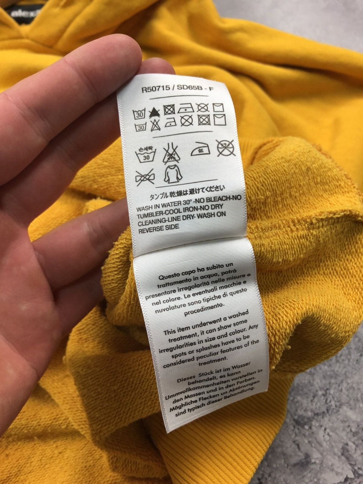 Alexander Wang ALEXANDER WANG Hype Centre 3D Logo Streetwear Hoodie Yellow Size M / US 6-8 / IT 42-44 - 9 Thumbnail