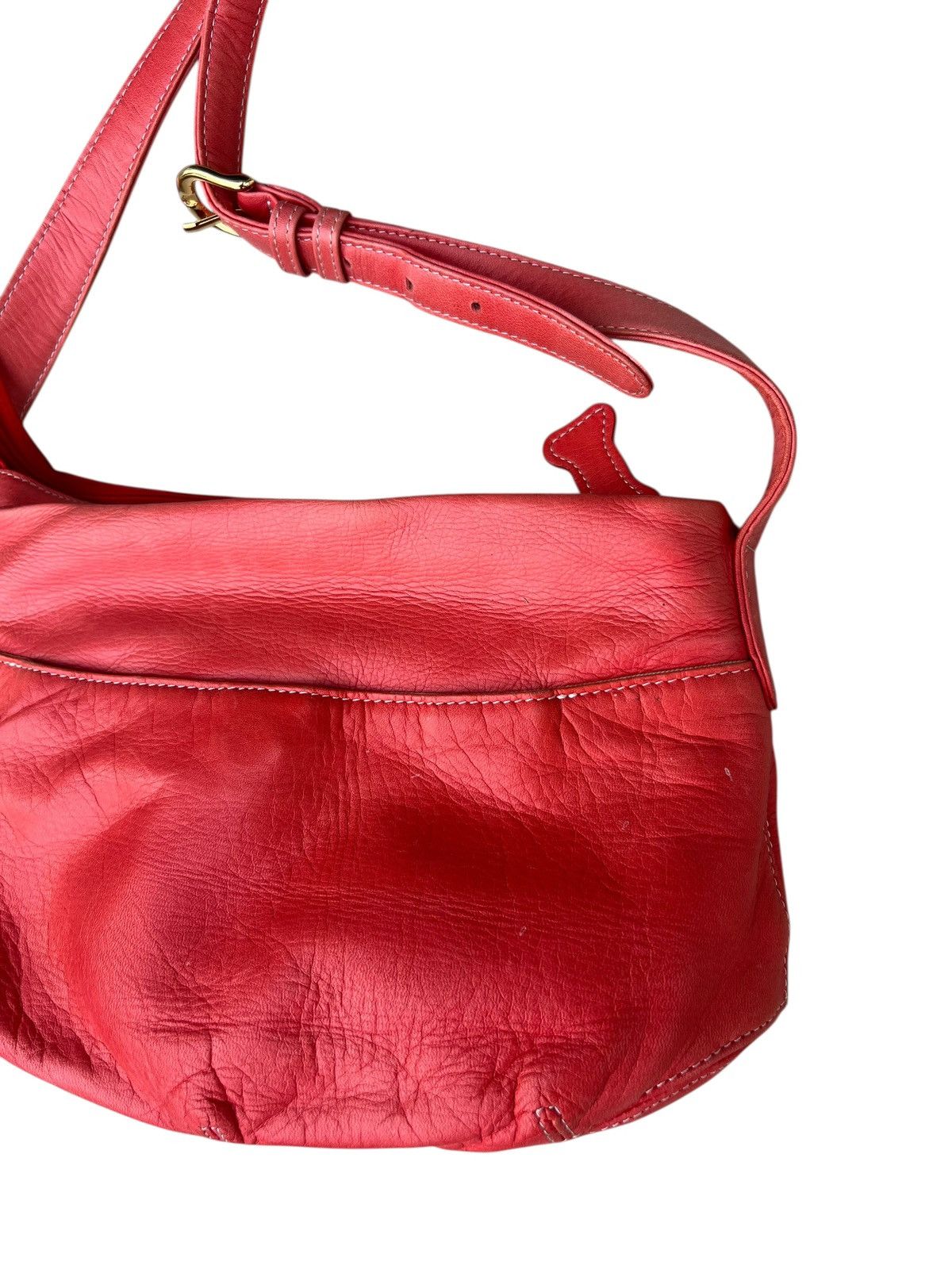 Leather Faded Patina Pink Peach Leather Bag Dog’s Paws Kitamura Size ONE SIZE - 11 Thumbnail