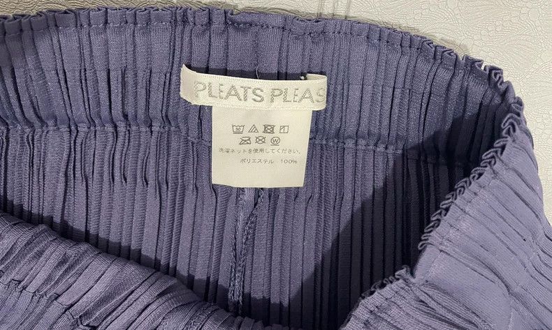 Issey Miyake issey miyake size:3 Blue-purple straight-leg pants Size 42" / US 20 - 3 Thumbnail