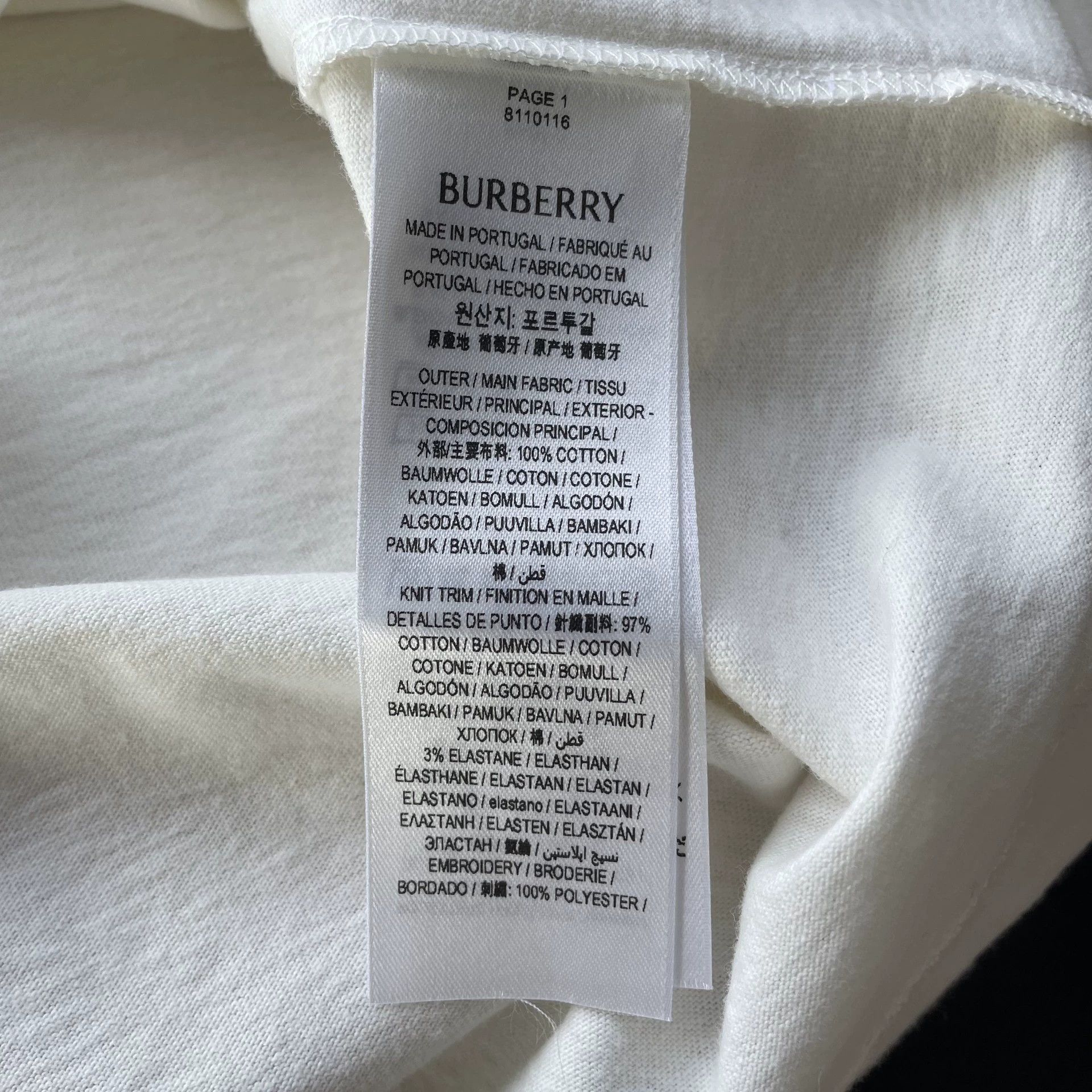 Burberry BURBERRY ss25 X-Stitch Eq Tee Women Chalk White XS Size XS / US 0-2 / IT 36-38 - 7 Thumbnail