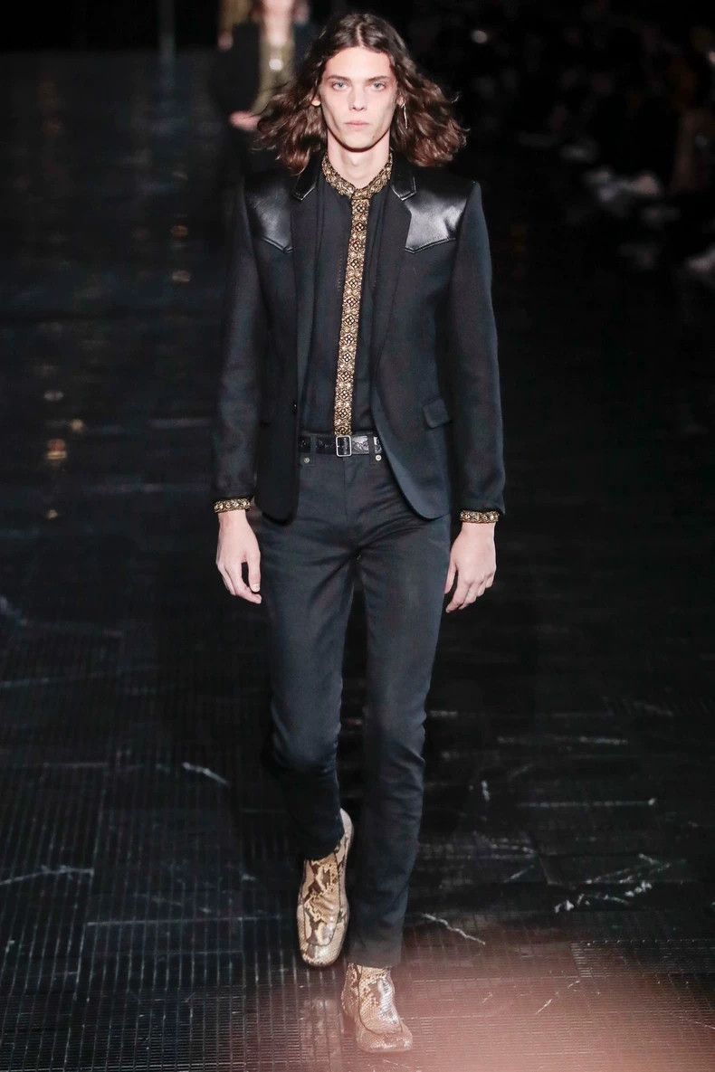 Saint Laurent Paris Saint Laurent Paris Spliced wool suit jacket-2506 Size US M / EU 48-50 / 2 - 6 Thumbnail