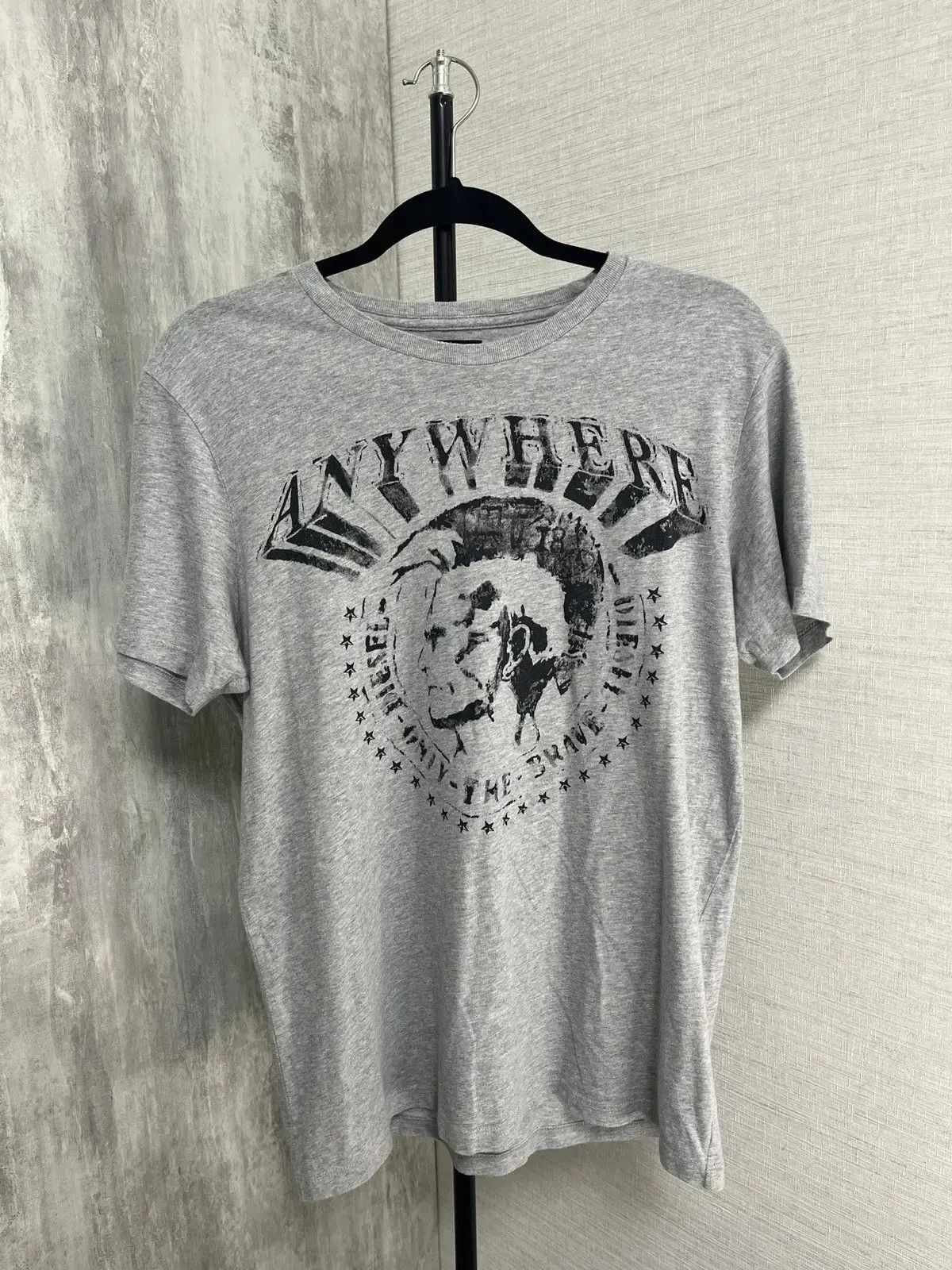 Diesel × Vintage Vintage Diesel Graphic Tee Gray Skull Punk Rock Style Size US M / EU 48-50 / 2 - 1 Thumbnail