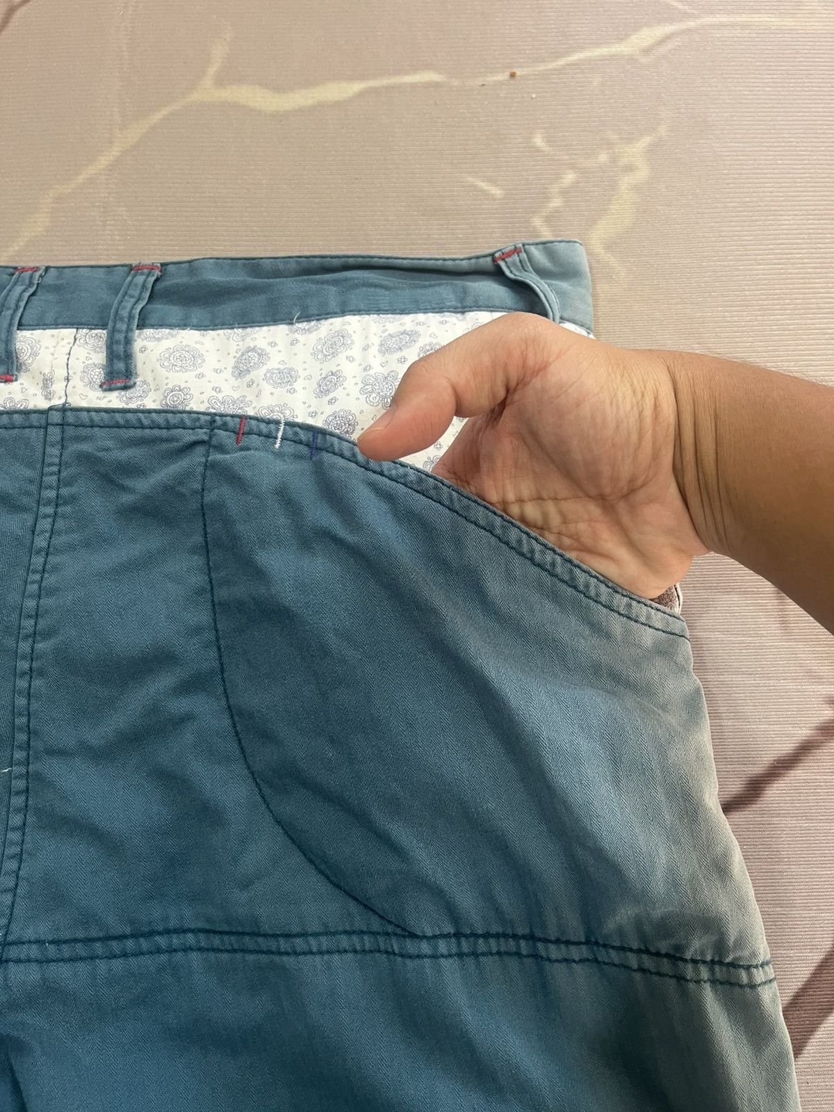 Japanese Brand Dominate Handcrafted Jeans Faded Contrast Lining Size US 32 / EU 48 - 10 Thumbnail