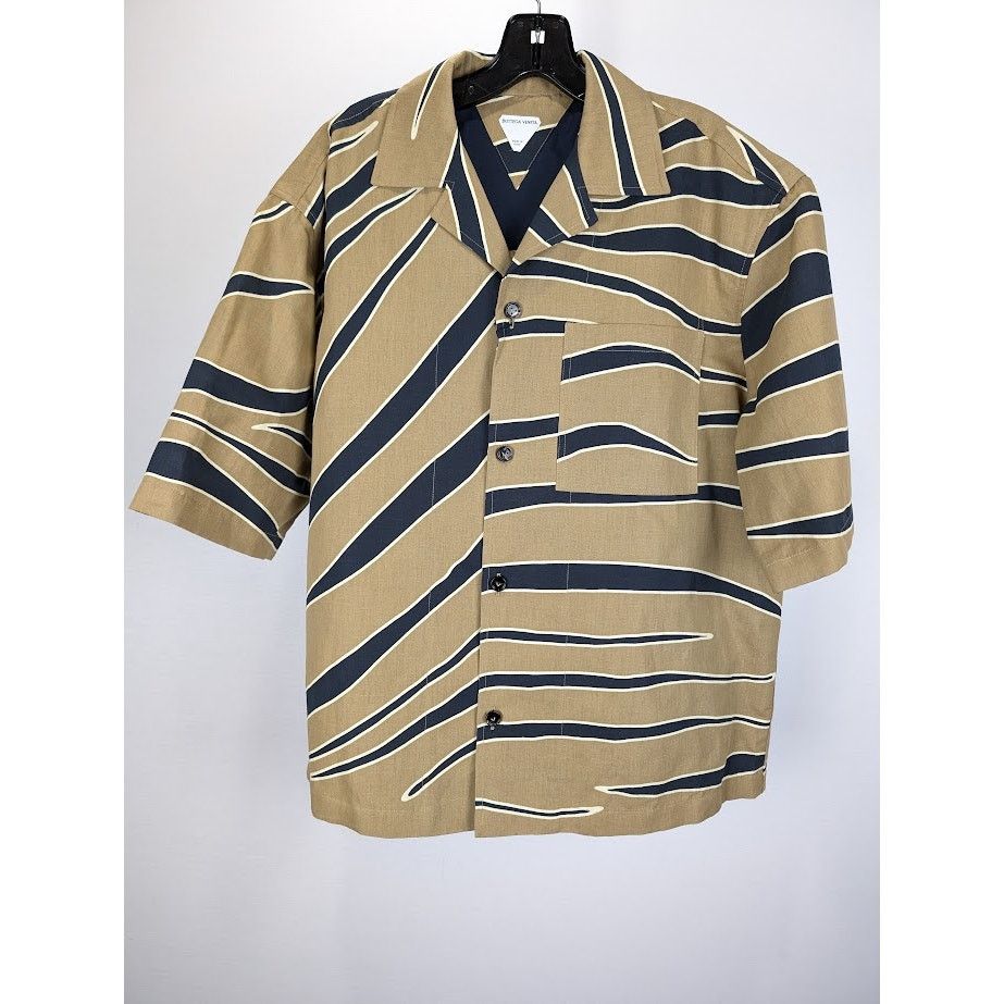 Bottega Veneta o1rshd1 Cotton Animal Print Shirt in Multicolor Size US M / EU 48-50 / 2 - 2 Thumbnail