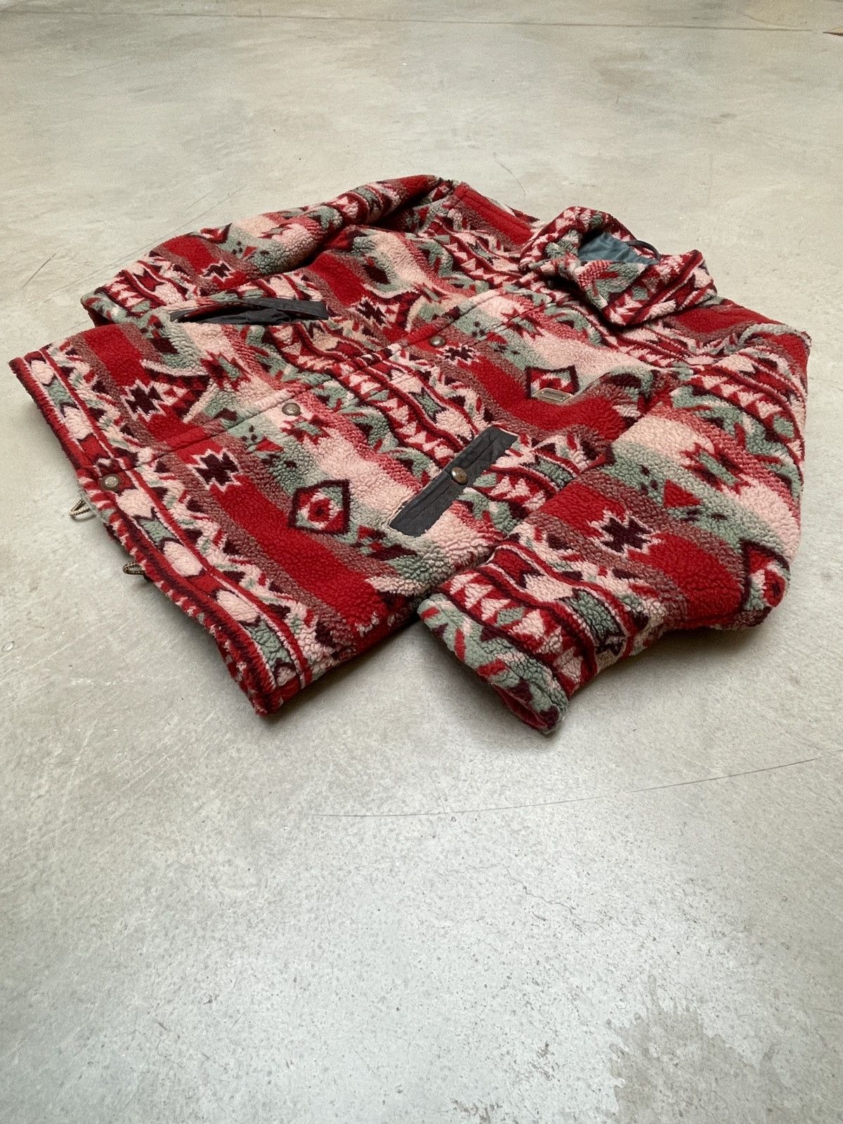 Other Vintage Tenson Tribal Fleece Waxed Cotton Jacket XL Size US XL / EU 56 / 4 - 4 Thumbnail