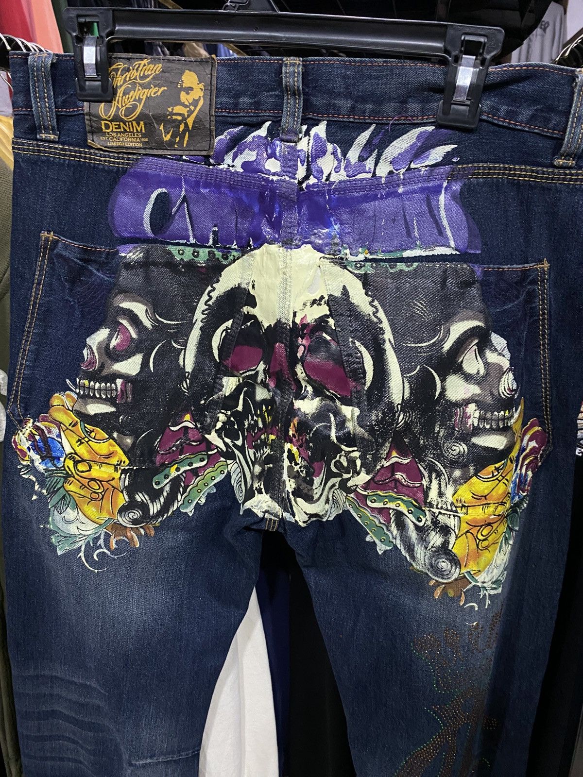 Christian Audigier Rare denim y2k christian audiger Size US 34 / EU 50 - 3 Thumbnail
