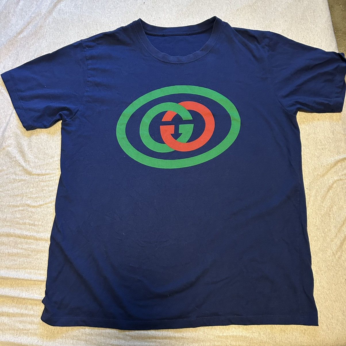 Gucci Gucci Red & Green Logo Tee Size US L / EU 52-54 / 3 - 1 Thumbnail
