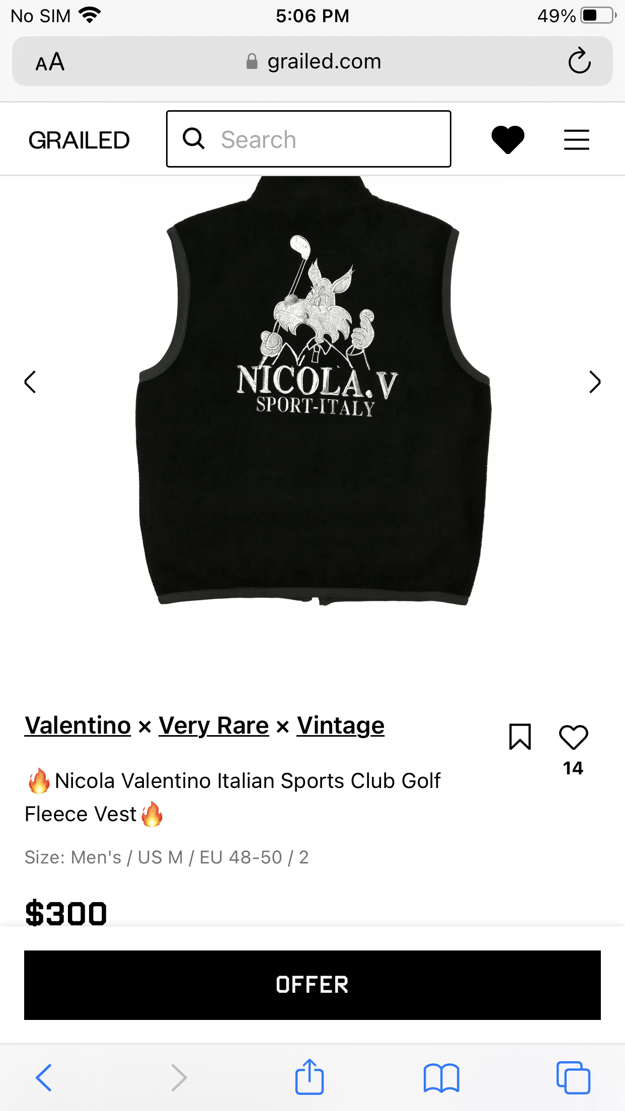 Mario Valentino Valentino × Very Rare × Vintage Size 38L - 6 Thumbnail