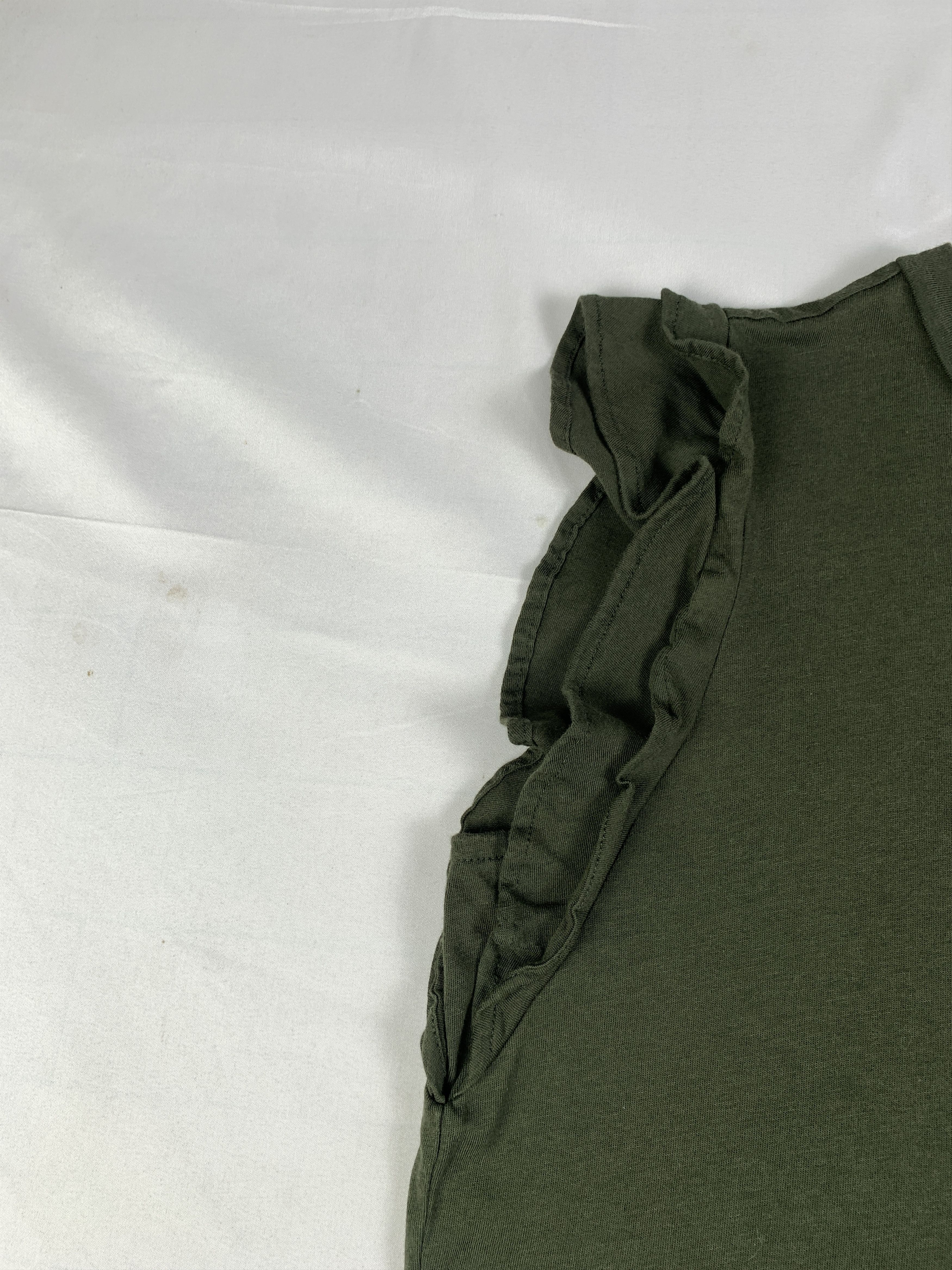 Michael Kors Michael Kors Pine Green Ruffle Sleeve Top (M) Size M / US 6-8 / IT 42-44 - 5 Thumbnail