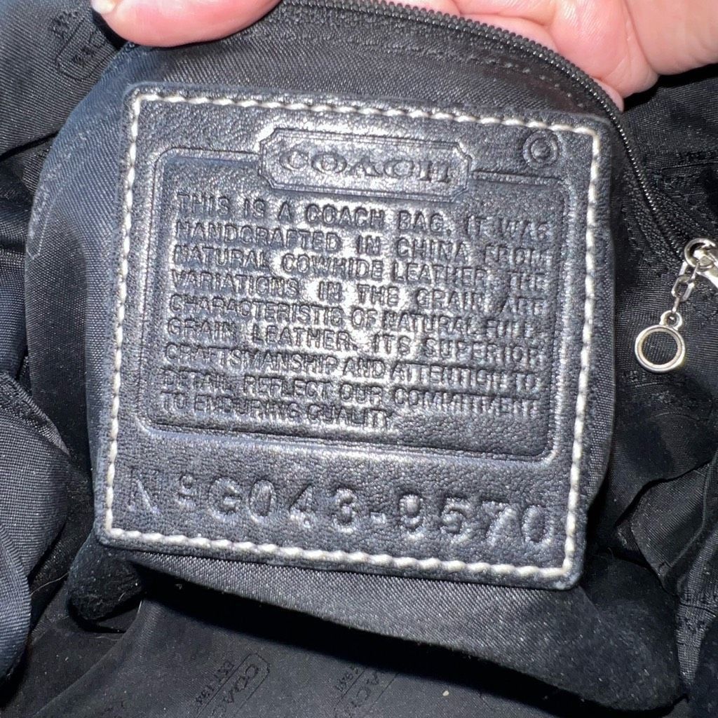 Coach Coach Vintage Hamptons Black Leather Bag Size ONE SIZE - 5 Thumbnail