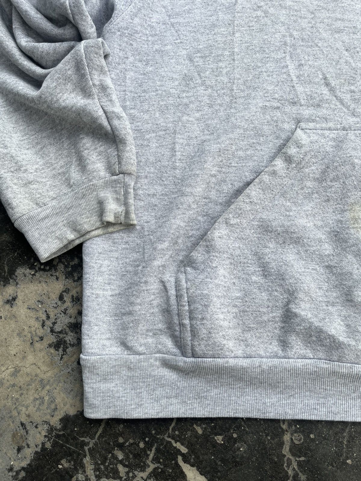Vintage Vintage 00s Anvil Grey Blank Hoodie Size US L / EU 52-54 / 3 - 3 Thumbnail