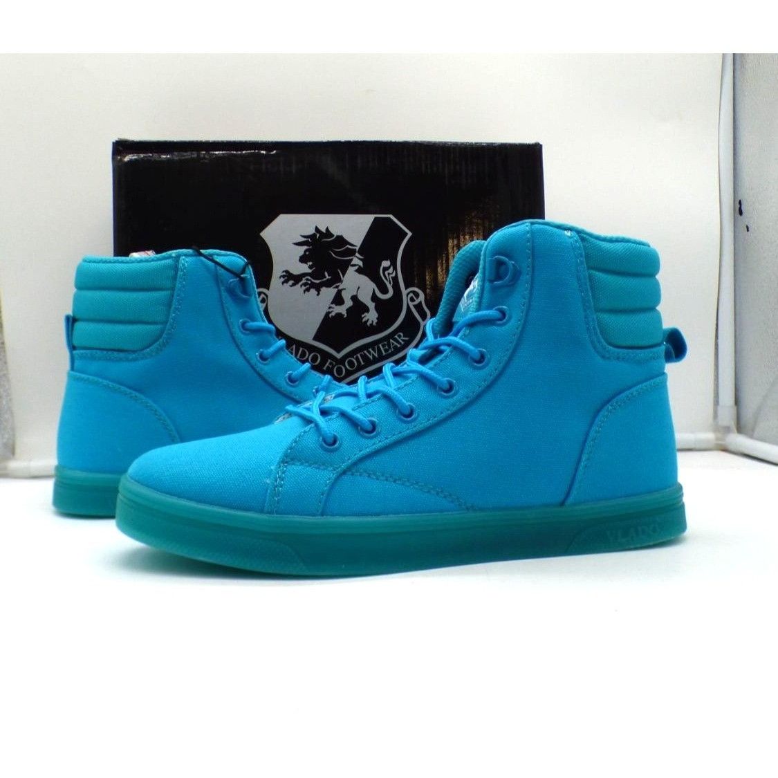 Vlado Vlado Footwear Athena Women’s HI-top Sneaker, Turquoise, Sz. Size US 6 / IT 36 - 9 Thumbnail
