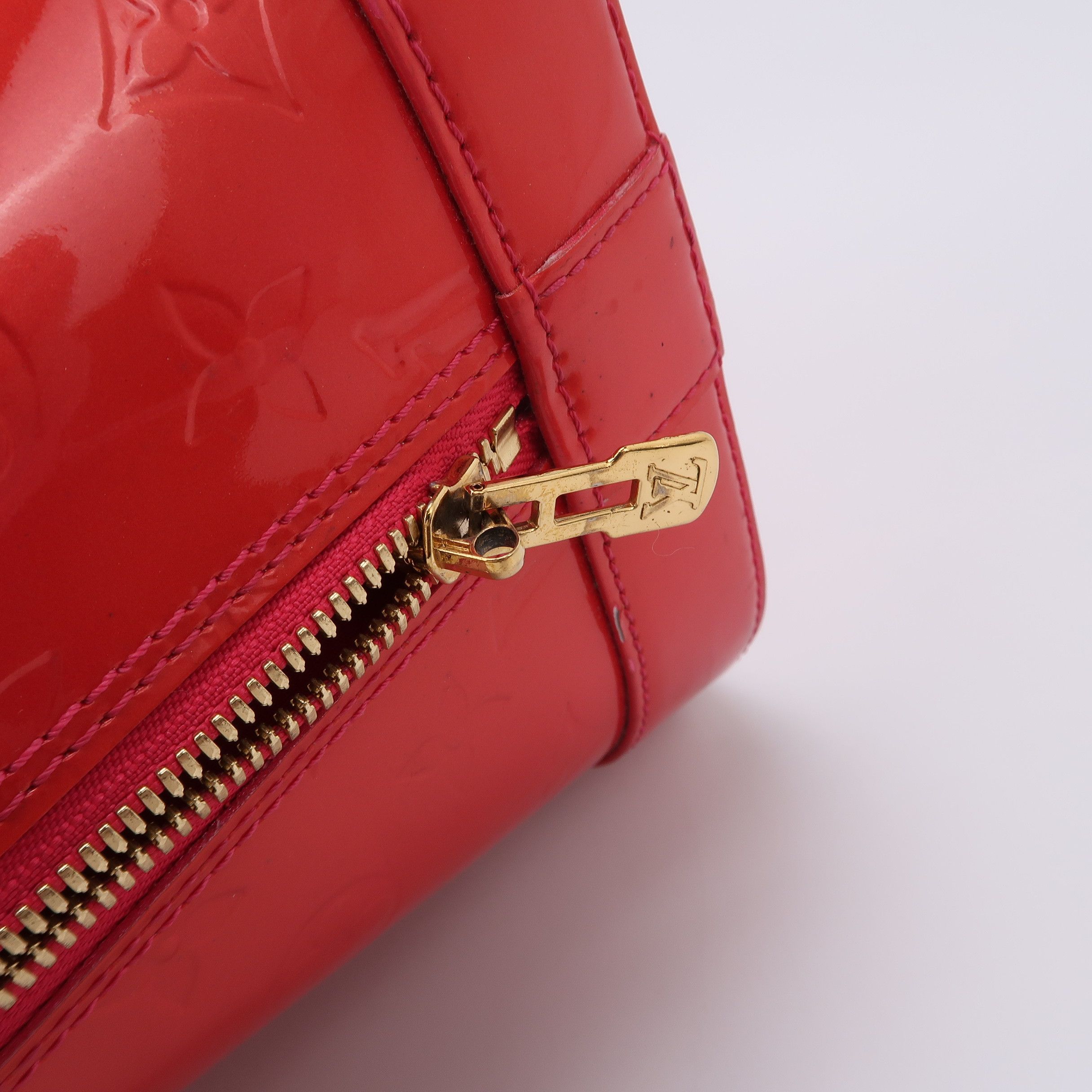 Louis Vuitton Louis Vuitton (LV) Alma Large Patent Leather Embossed Shell Size ONE SIZE - 3 Thumbnail