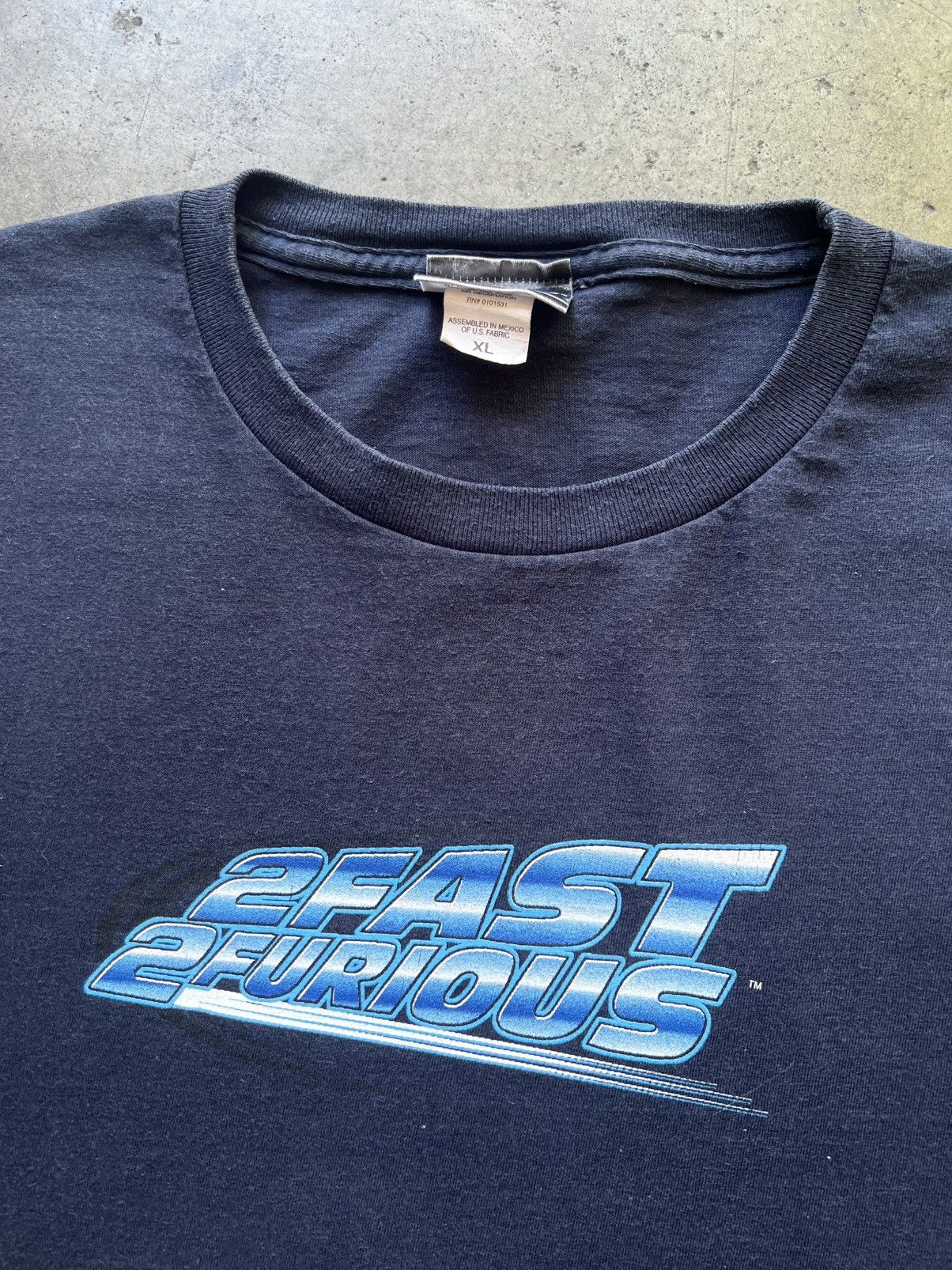 Vintage ‘00s 2 Fast 2 Furious Movie Promo Tee Shirt Car Dragg Boost Size US XL / EU 56 / 4 - 4 Thumbnail
