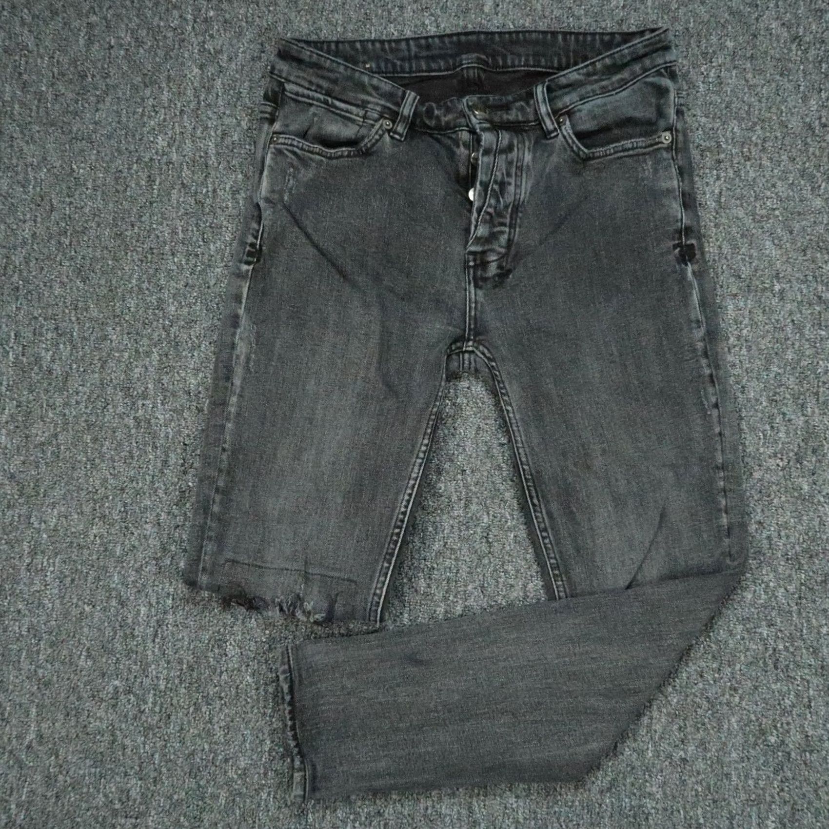 Ksubi KSUBI Jeans Mens 30x27 Black Van Winkle Distressed Slim 5-Pocket Denim Straight Ready to Wear Mens Size US 30 / EU 46 - 2 Thumbnail
