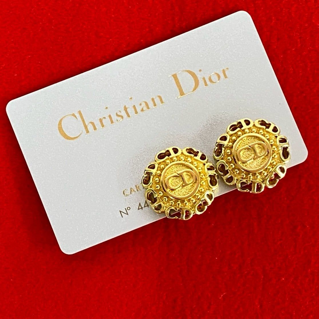 Dior Dior Earrings Gold Plated Size ONE SIZE - 1 Thumbnail