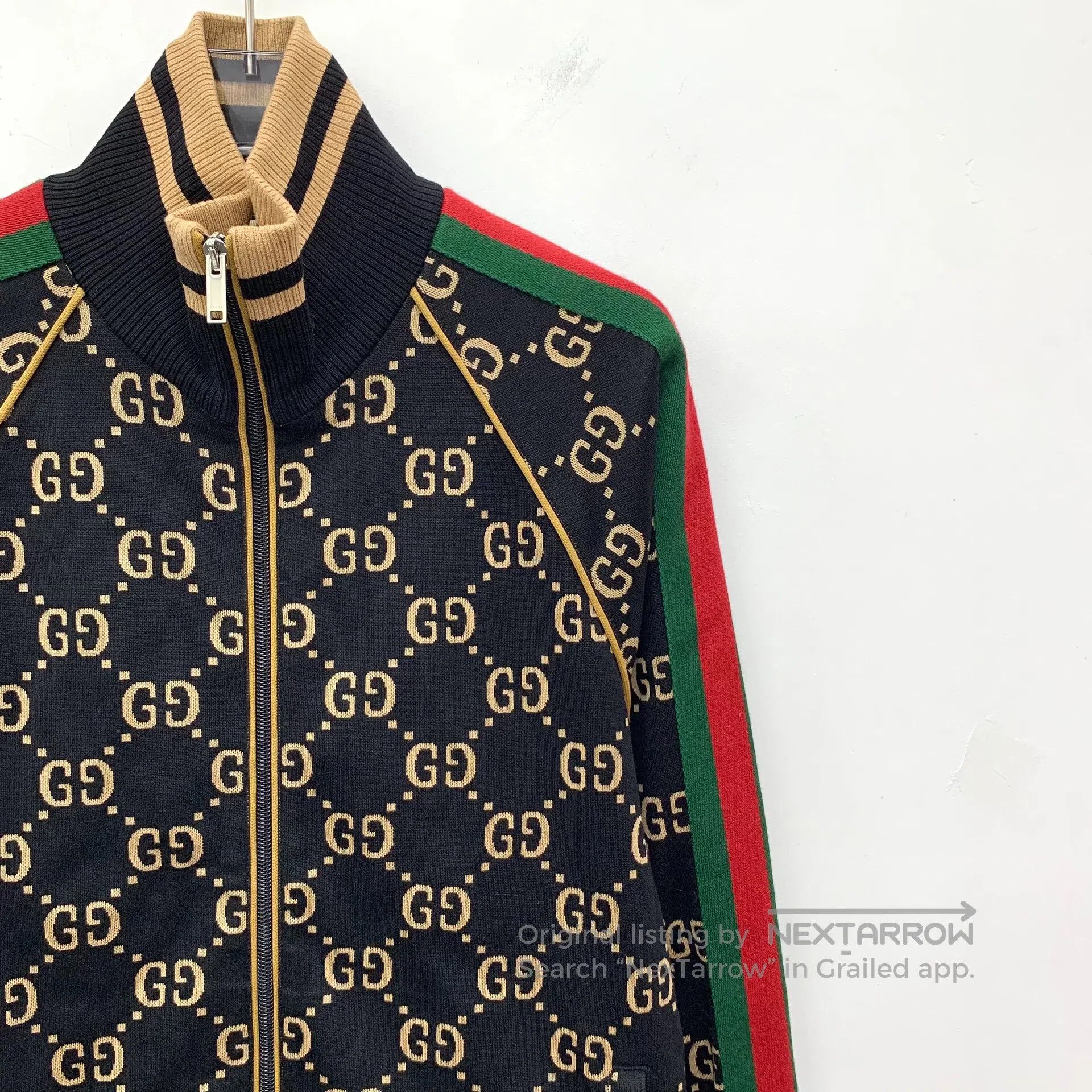 Gucci Guicci Color block logo jacquard full print cotton stand c Size US XS / EU 42 / 0 - 3 Thumbnail
