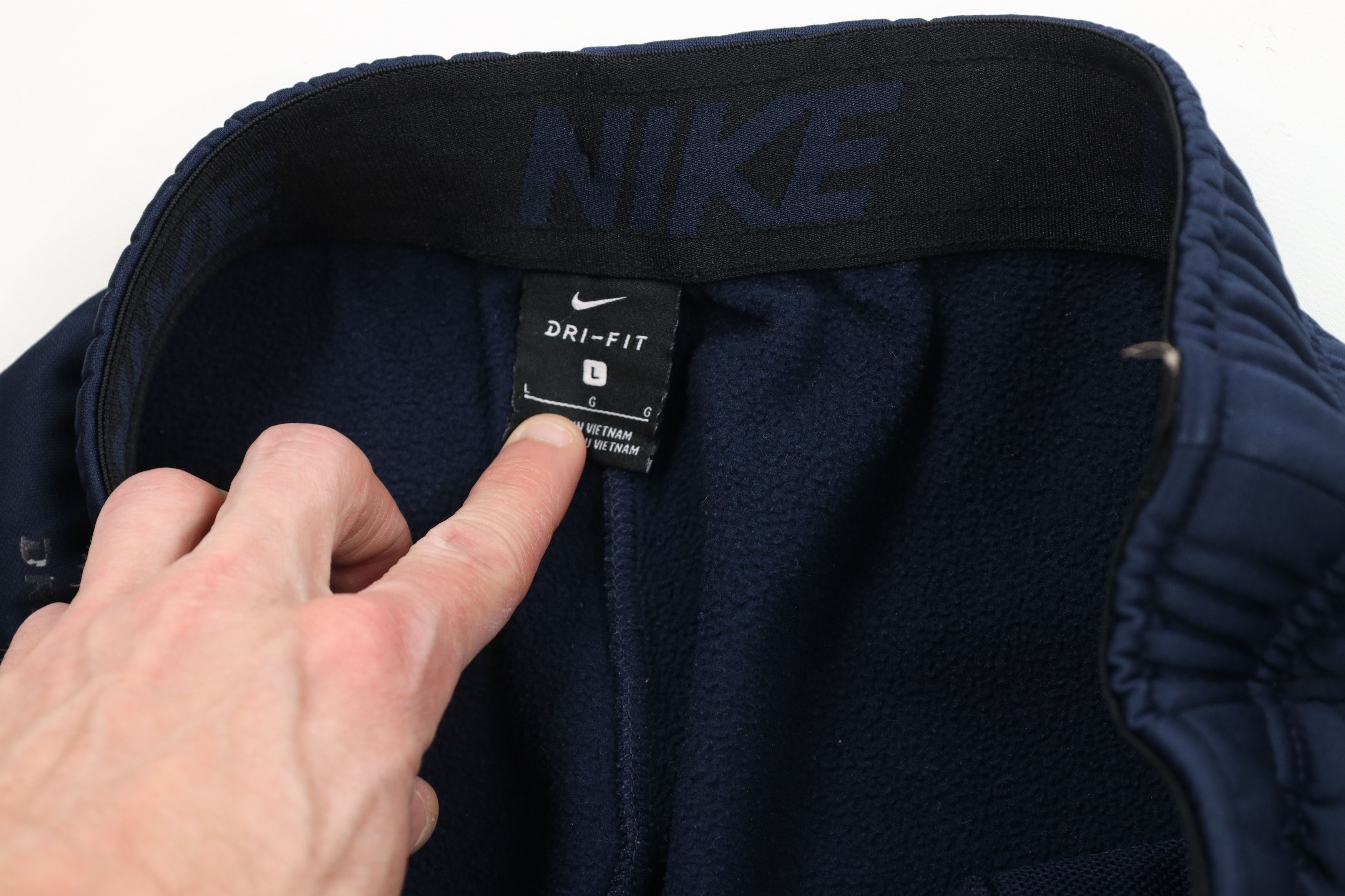 Nike × Vintage Vintage Nike Mini Swoosh Fleece Lined Wide Leg Sweatpants Size US 36 / EU 52 - 7 Thumbnail