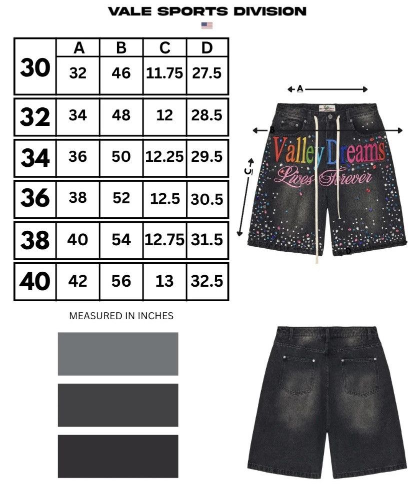Vale 💀Vale Ice Cream Jorts💀 Size US 34 / EU 50 - 5 Thumbnail