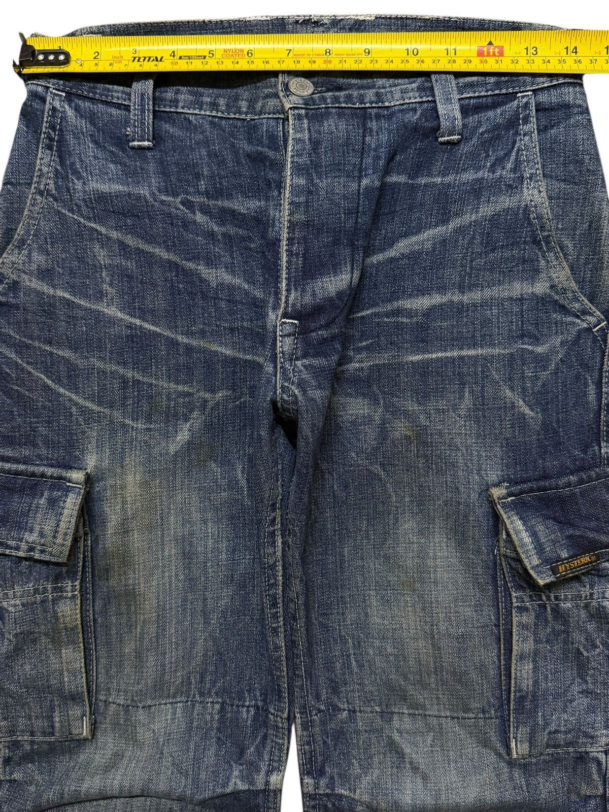 Hysteric Glamour Vintage Hysteric Glamour Thunder Wash Distress Cargo Jeans Size US 28 / EU 44 - 10 Thumbnail