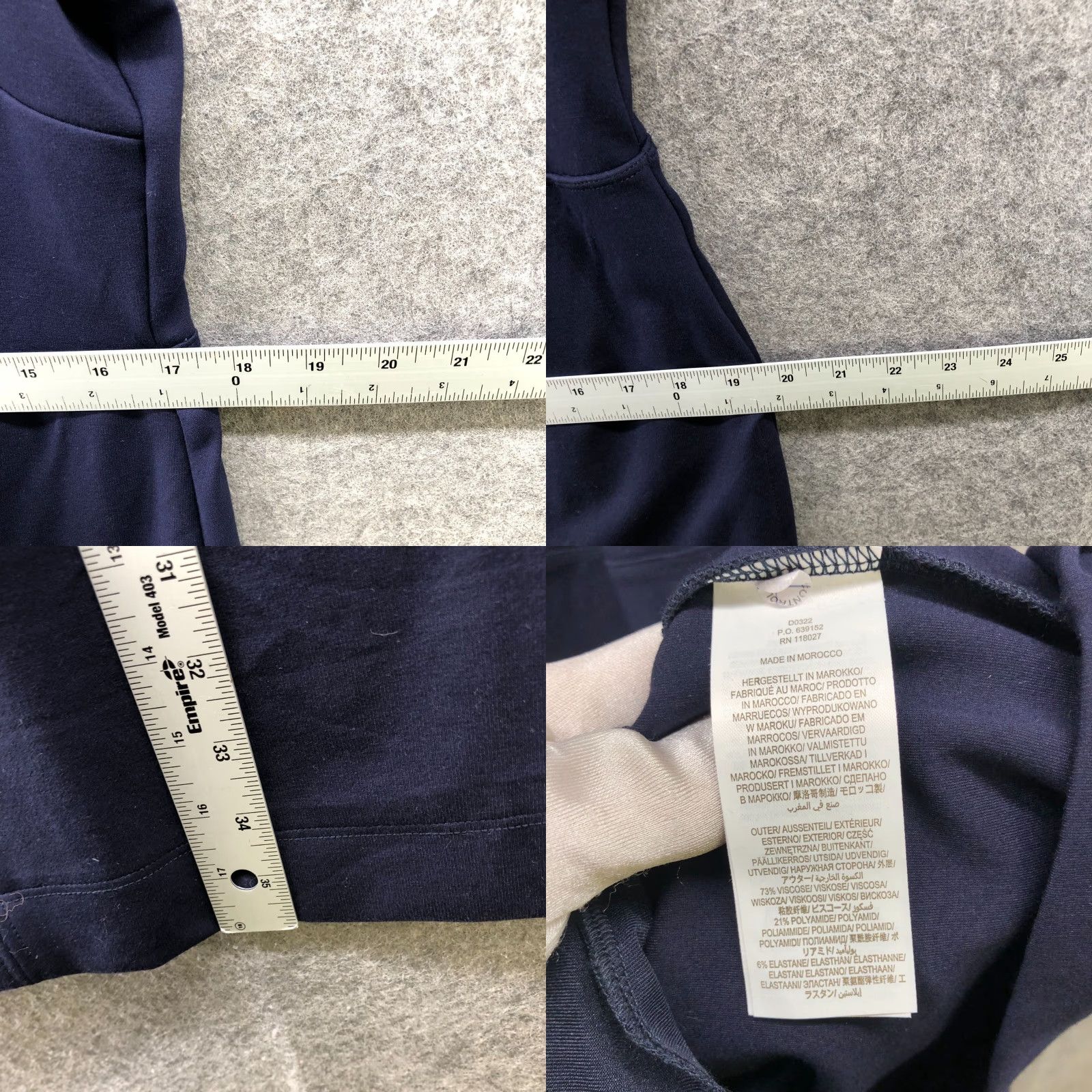 Boden Boden Sleeveless Sheath Dress Size 8 Navy Blue Knit Ponte Knee Length Business Women's Size M / US 6-8 / IT 42-44 - 8 Thumbnail