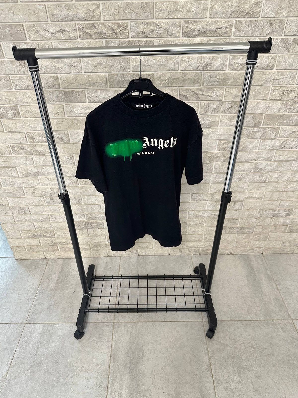 Palm Angels Palm Angels Sprayed T-shirt Size US M / EU 48-50 / 2 - 1 Thumbnail