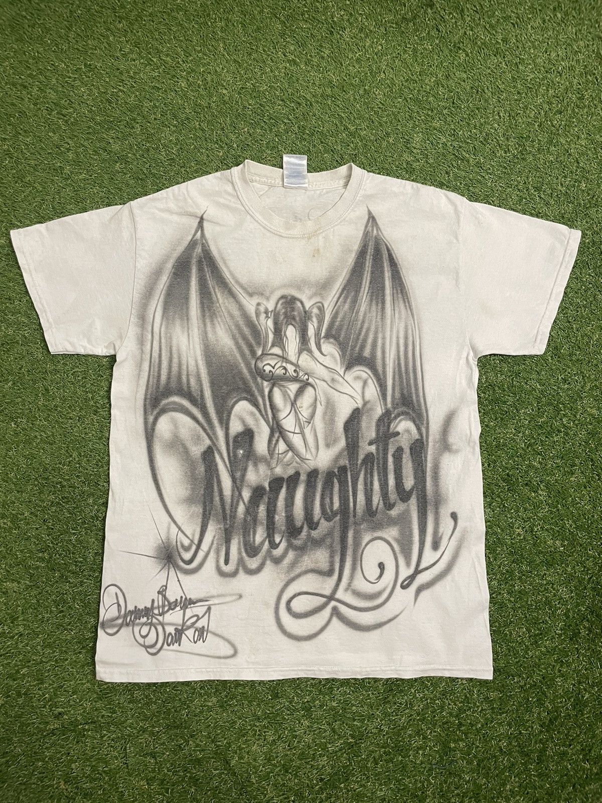 Affliction × Vintage Vintage Naughty John Affliction Style t-shirt Size US M / EU 48-50 / 2 - 1 Thumbnail