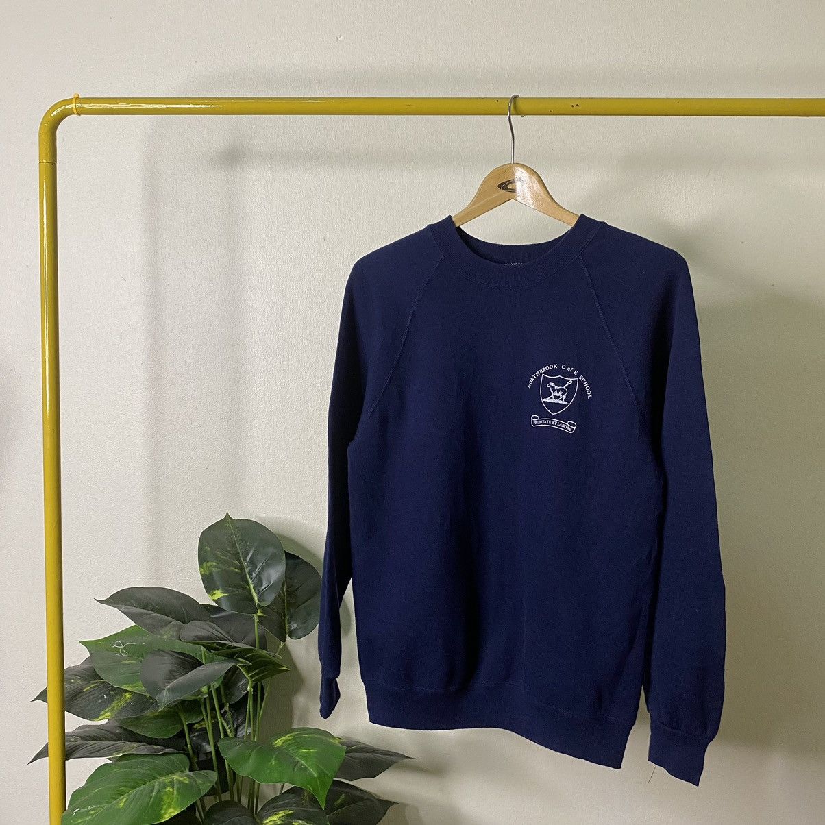 Vintage Vintage 1990s Northbrook C of E School Sweatshirt Size US S / EU 44-46 / 1 - 1 Thumbnail