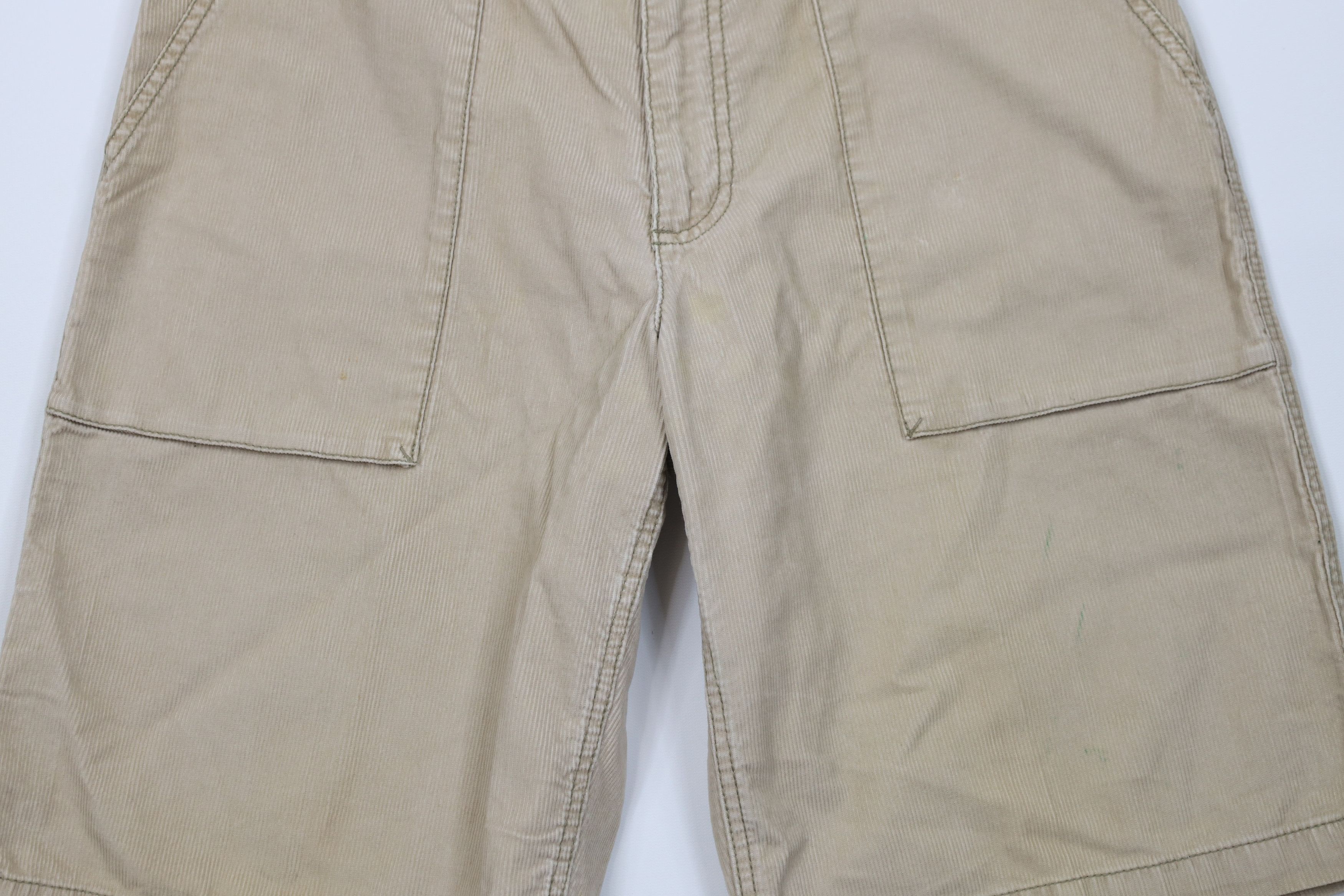 Vintage Vintage 90s Y2K Streetwear Baggy Big Pocket Corduroy Shorts Size US 34 / EU 50 - 3 Thumbnail