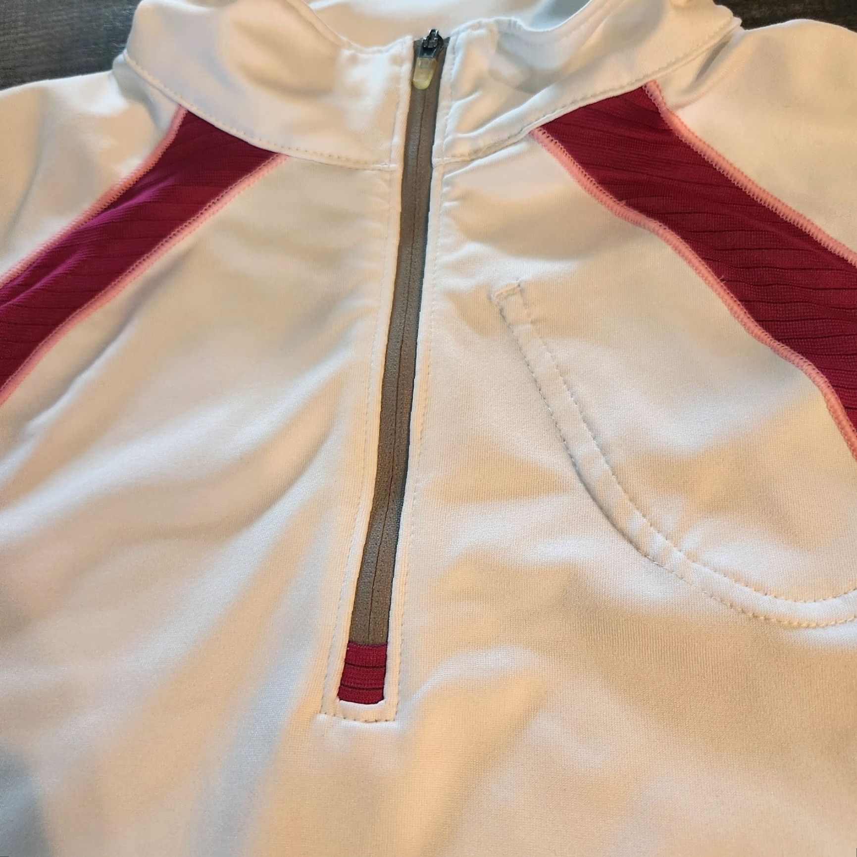 New Balance New Balance Womens Size M 1/4 Zip Lightweight White Long Sleeve Running Golf Shirt Pullover Activewear Size M / US 6-8 / IT 42-44 - 3 Thumbnail