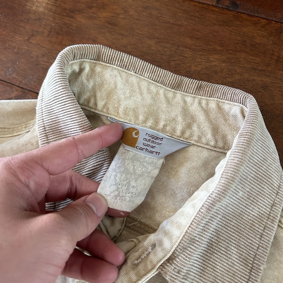 Carhartt Vintage carhartt faded distressed button down Shacket Size US XL / EU 56 / 4 - 2 Thumbnail