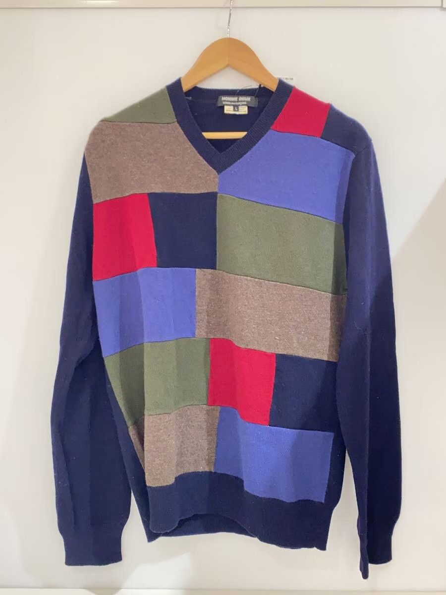 Comme des Garcons × Comme des Garcons Homme Deux AW11 Reconstructed Wool Knit Sweater - Comme Des Garcons Size US L / EU 52-54 / 3 - 1 Thumbnail